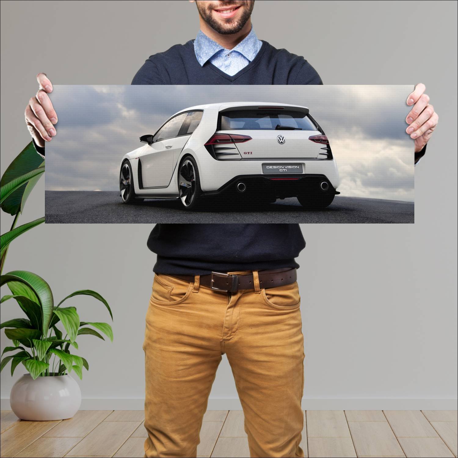 Cuadro grande 30x80cm 2013 volkswagen design visio 887 Volkswagen
