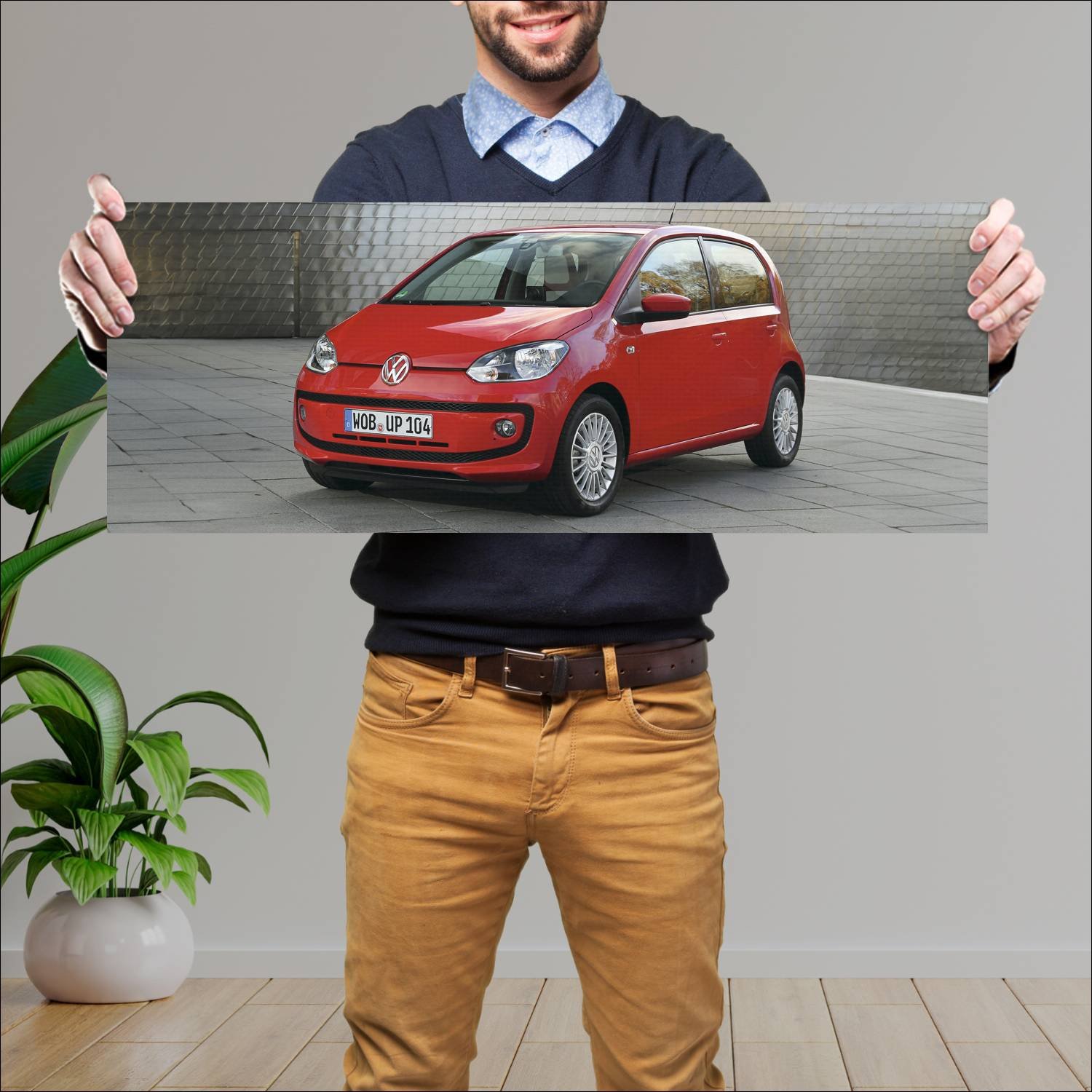 Cuadro grande 30x80cm 2013 volkswagen eco up 5 doo 890 Volkswagen