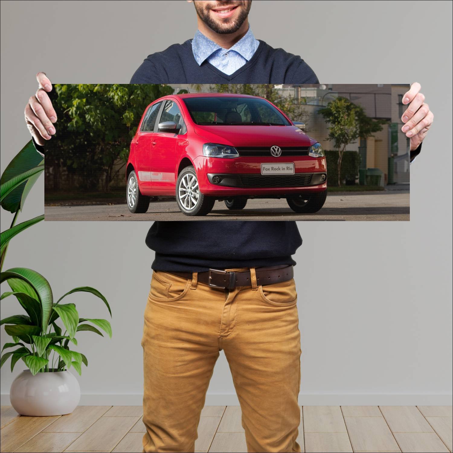 Cuadro grande 30x80cm 2013 volkswagen fox rock in 891 Volkswagen