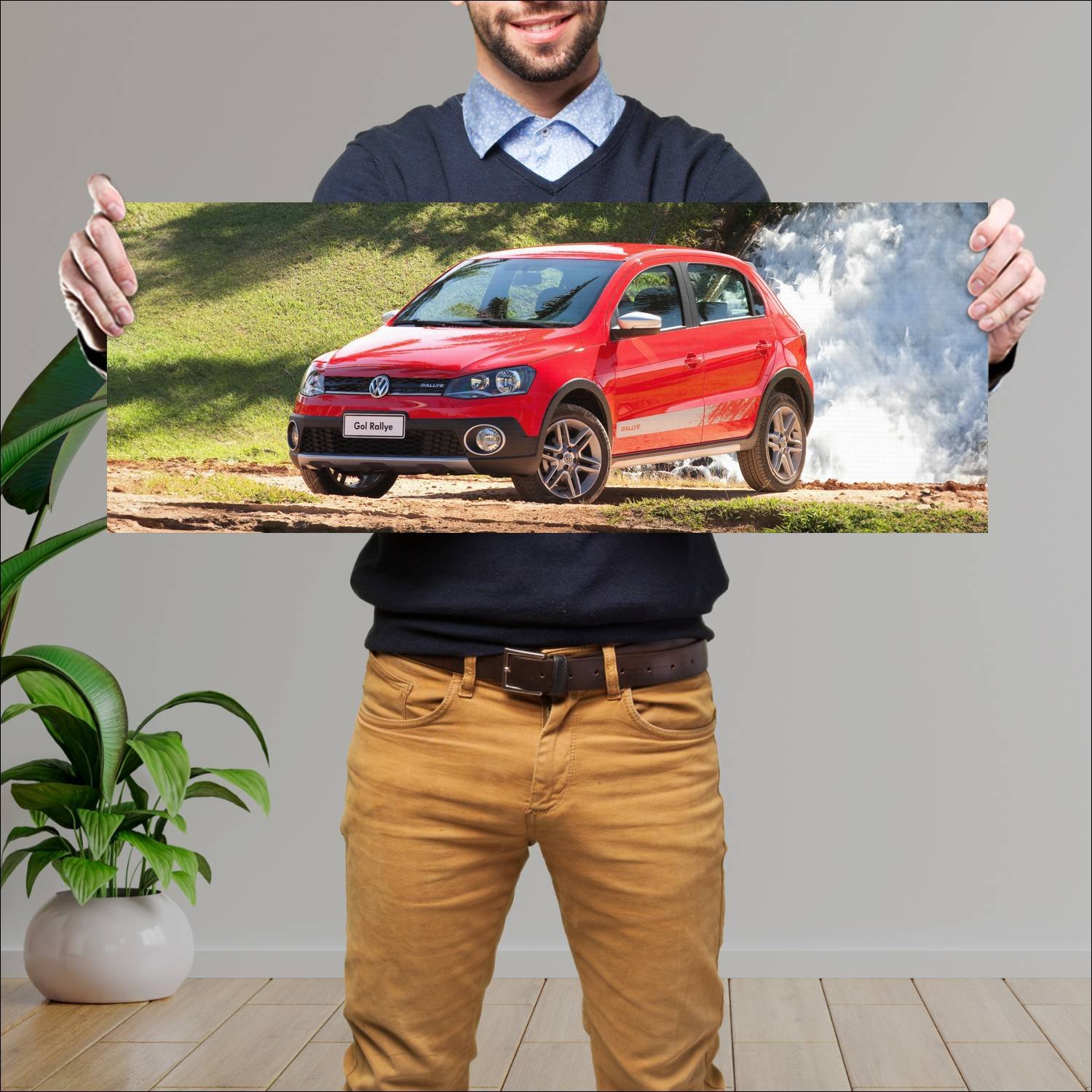 Cuadro grande 30x80cm 2013 volkswagen gol rallye 4 894 Volkswagen