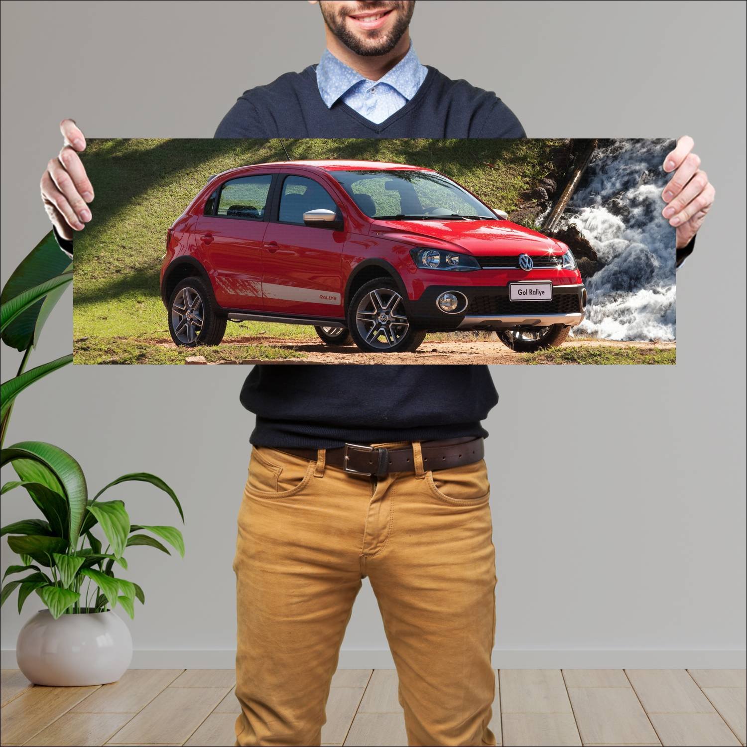 Cuadro grande 30x80cm 2013 volkswagen gol rallye 4 895 Volkswagen
