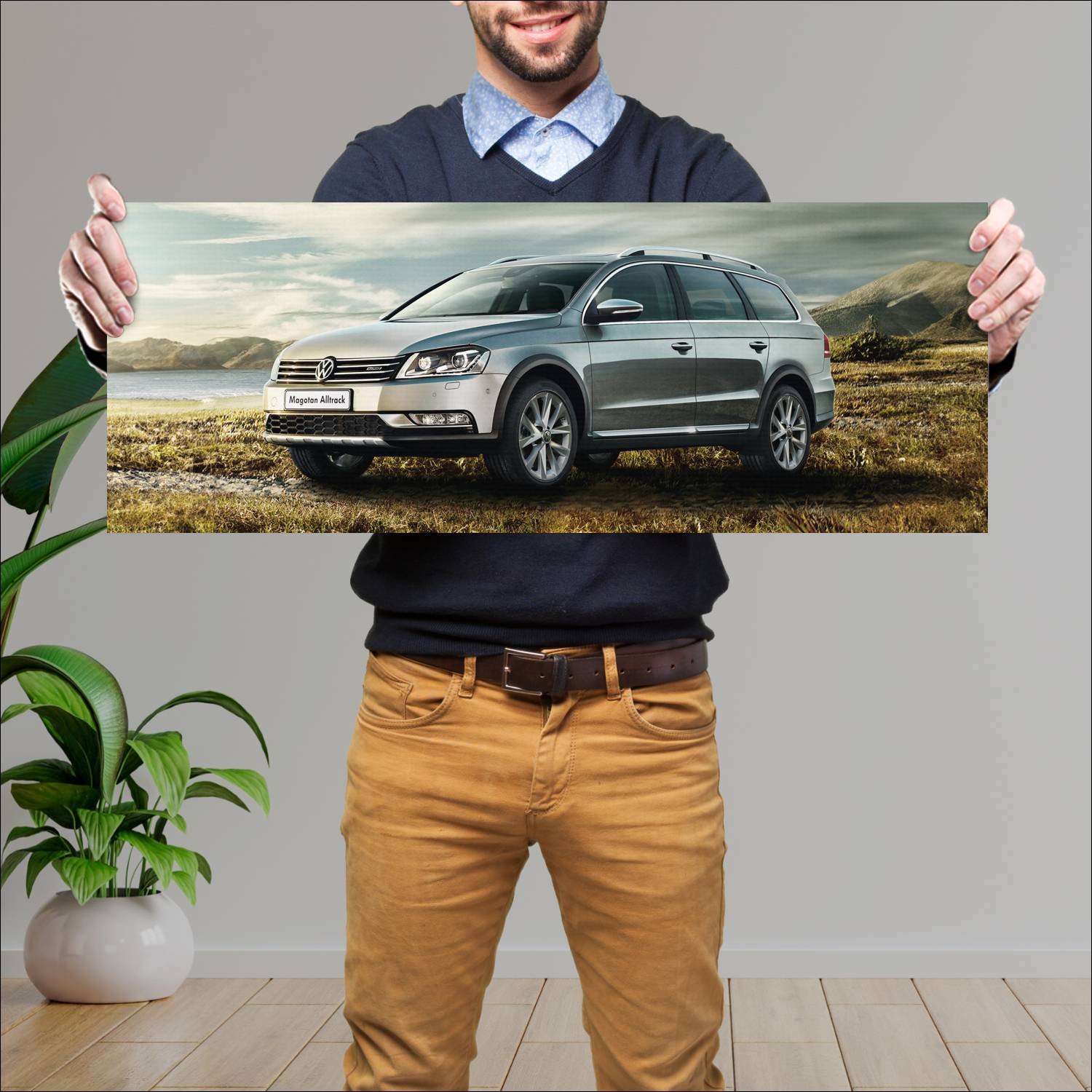 Cuadro grande 30x80cm 2013 volkswagen magotan allt 947 Volkswagen