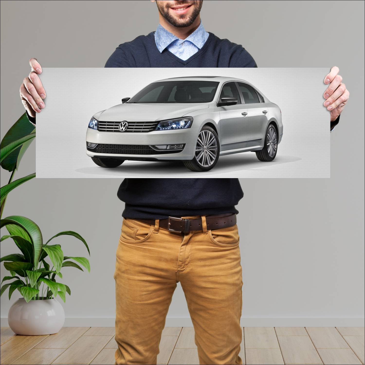 Cuadro grande 30x80cm 2013 volkswagen passat perfo 948 Volkswagen