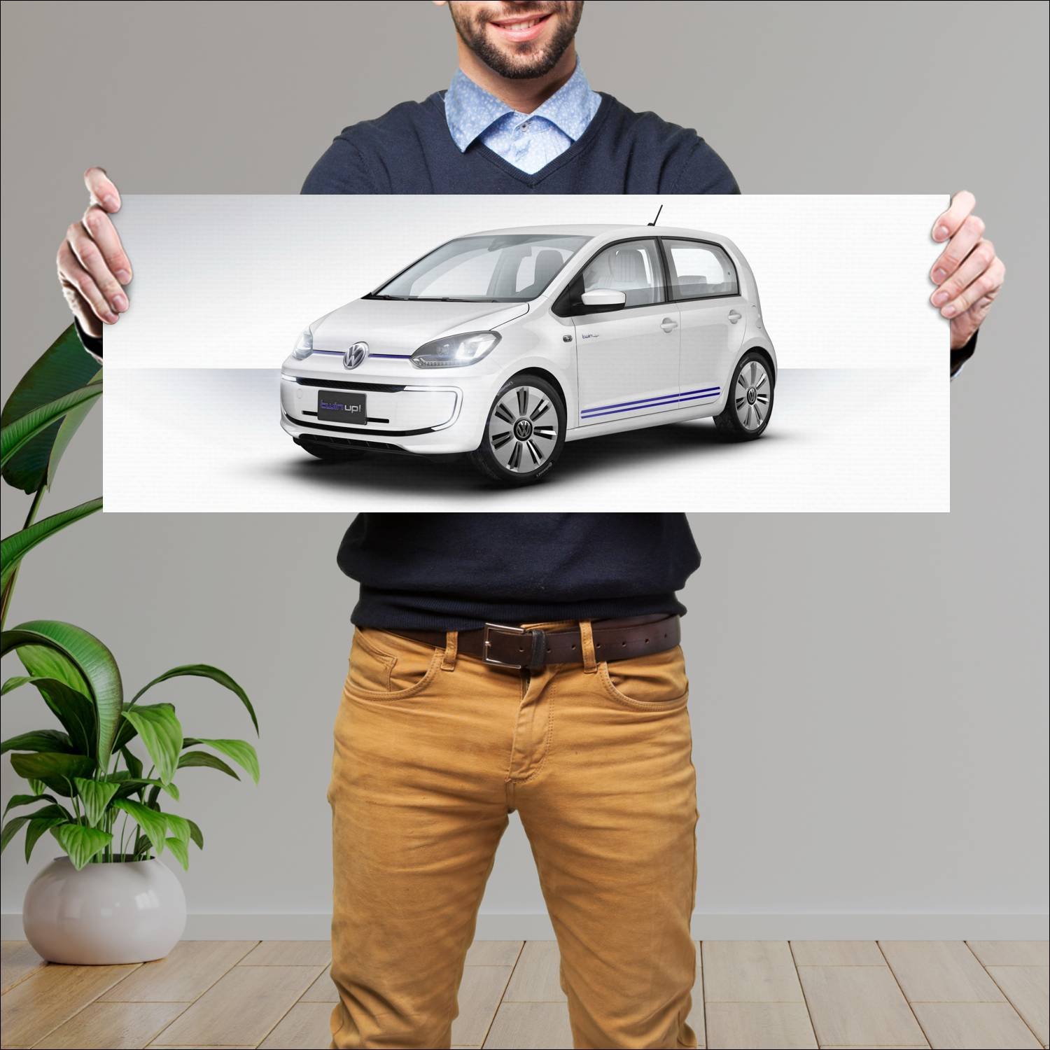 Cuadro grande 30x80cm 2013 volkswagen twin up conc 972 Volkswagen