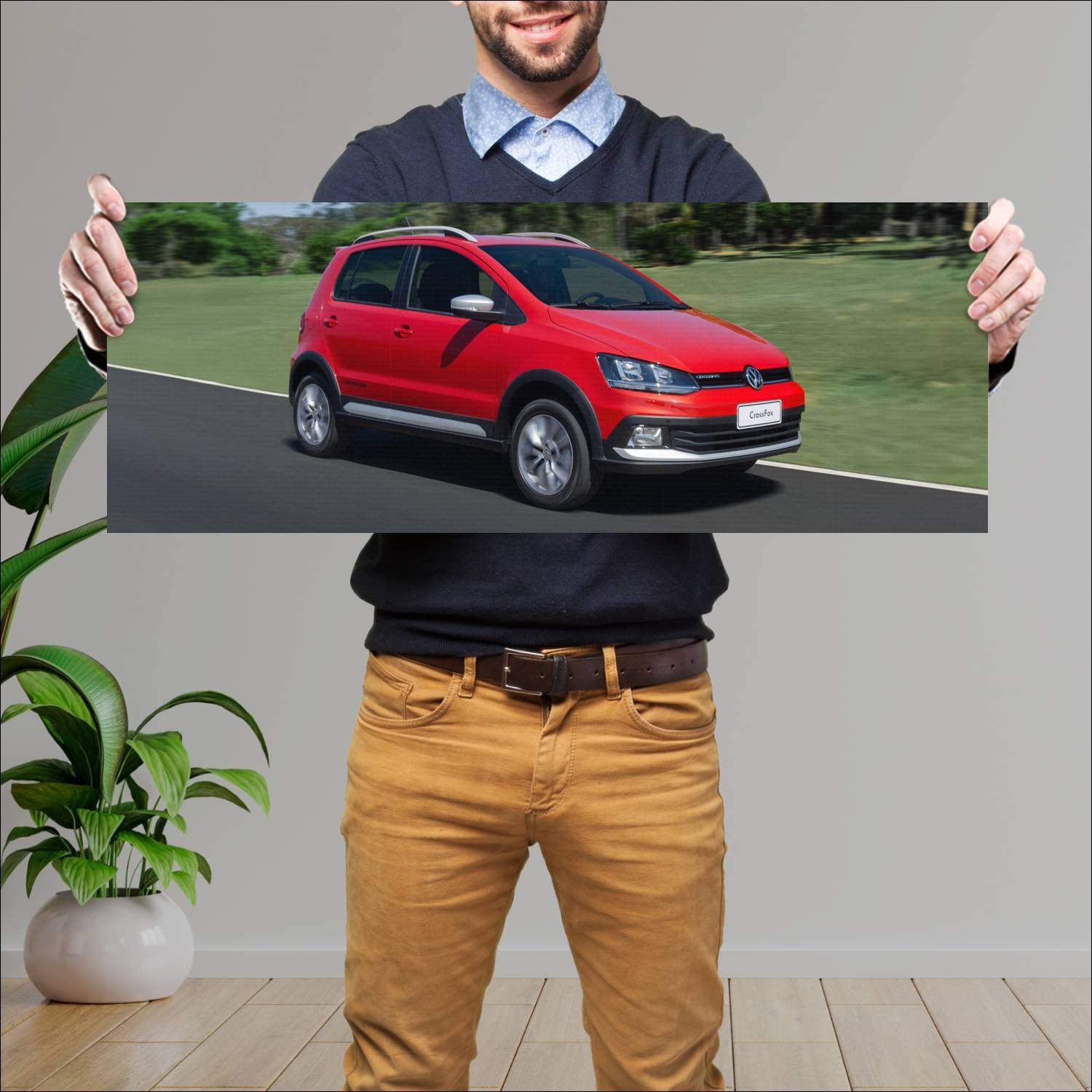 Cuadro grande 30x80cm 2014 volkswagen crossfox 436 995 Volkswagen