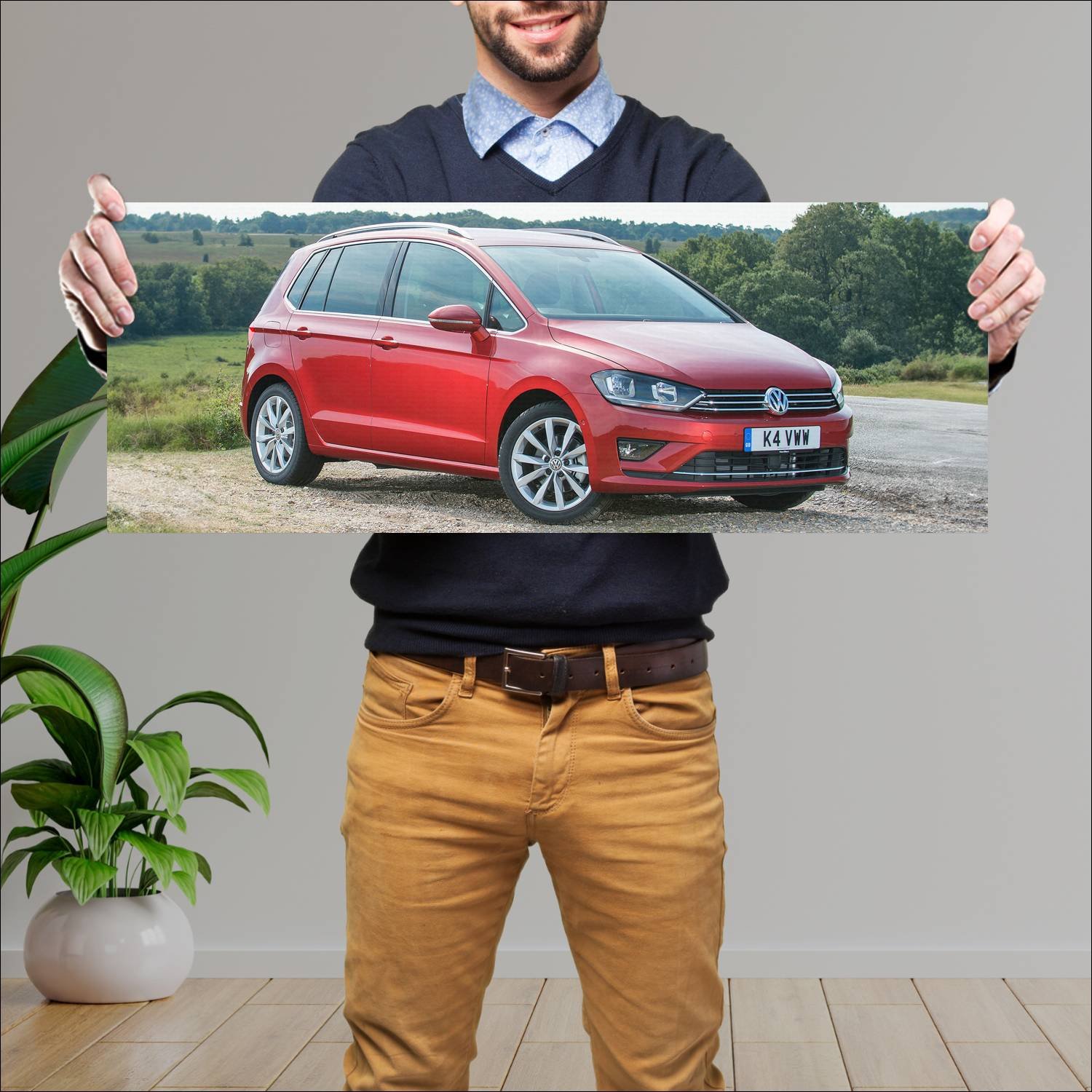 Cuadro grande 30x80cm 2014 volkswagen golf sv uk 1 27 Volkswagen