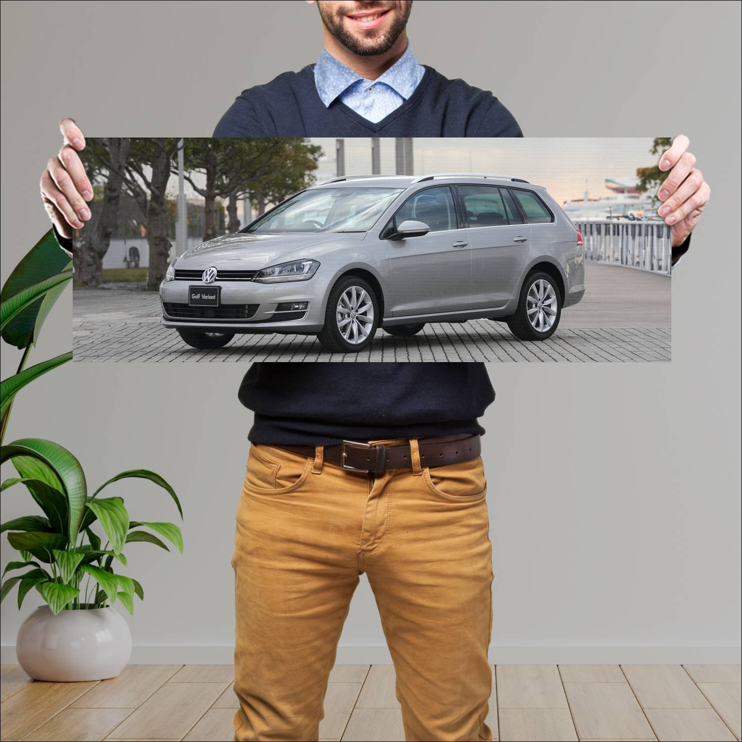Cuadro grande 30x80cm 2014 volkswagen golf variant 29 Volkswagen