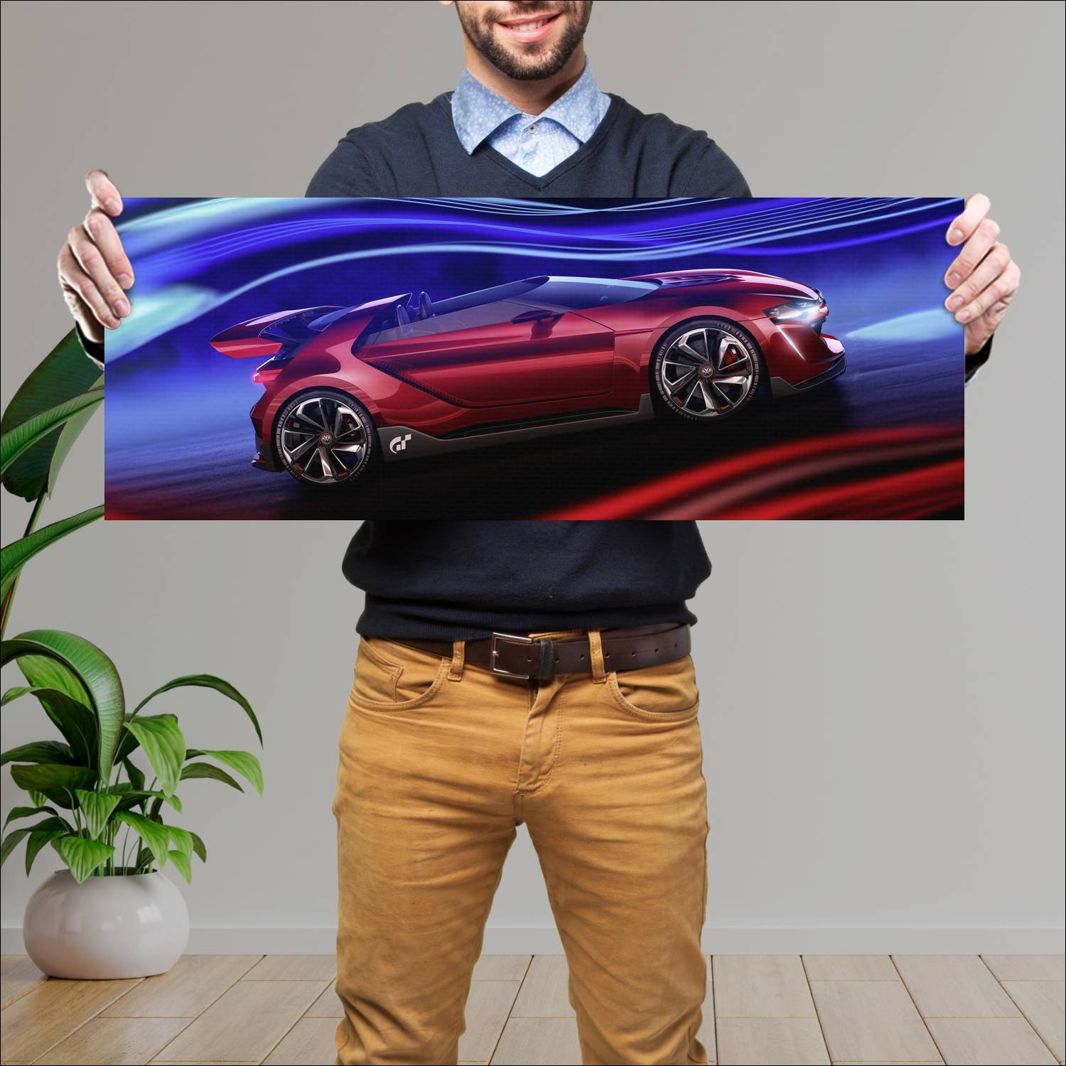 Cuadro grande 30x80cm 2014 volkswagen gti roadster 32 Volkswagen