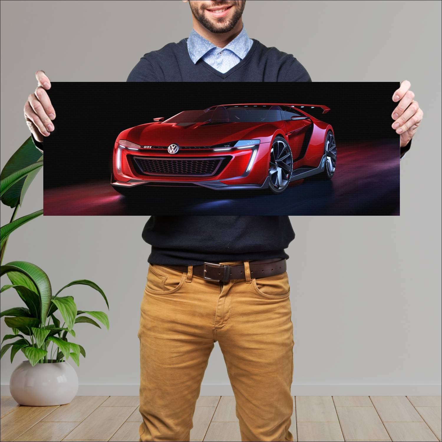 Cuadro grande 30x80cm 2014 volkswagen gti roadster 33 Volkswagen