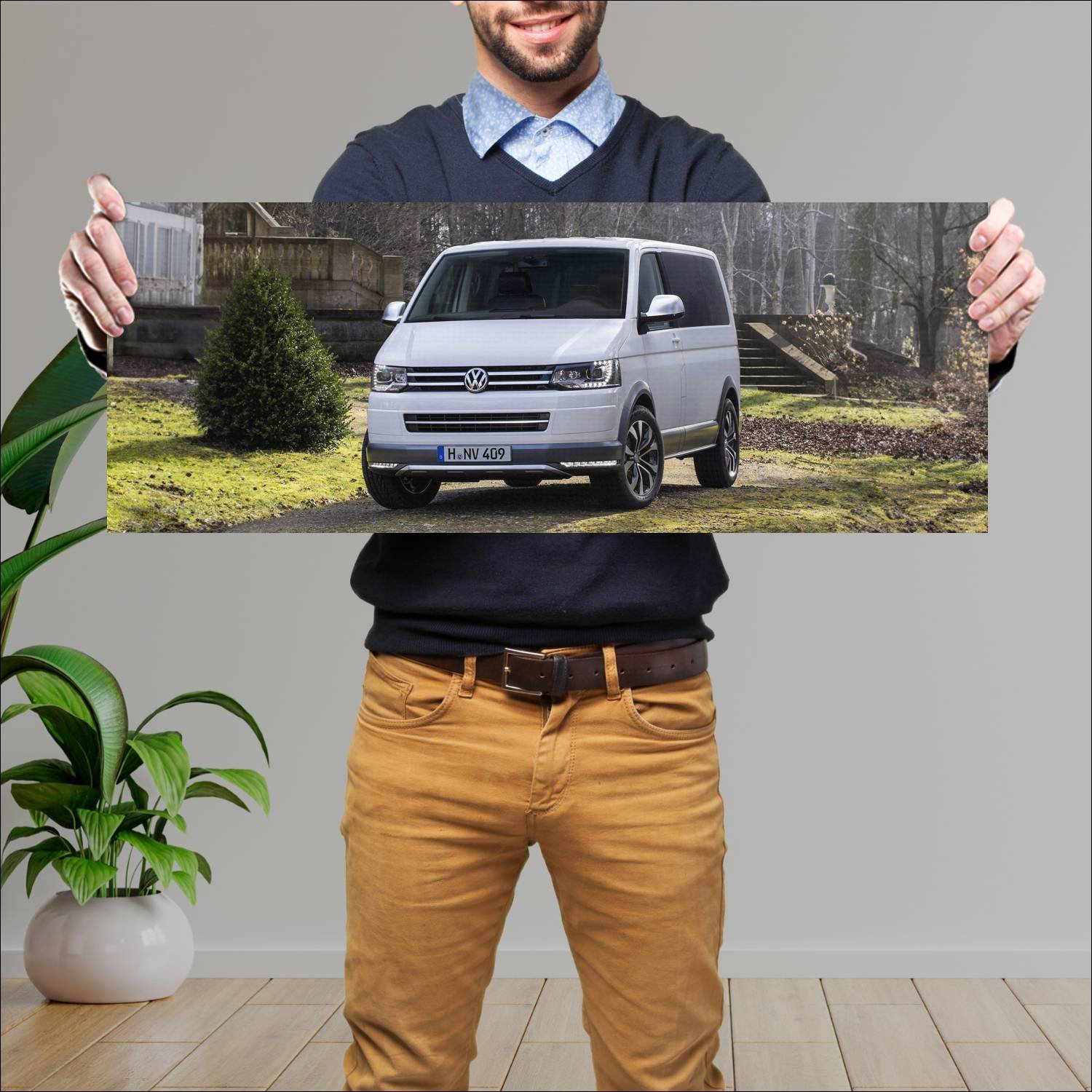Cuadro grande 30x80cm 2014 volkswagen multivan all 38 Volkswagen