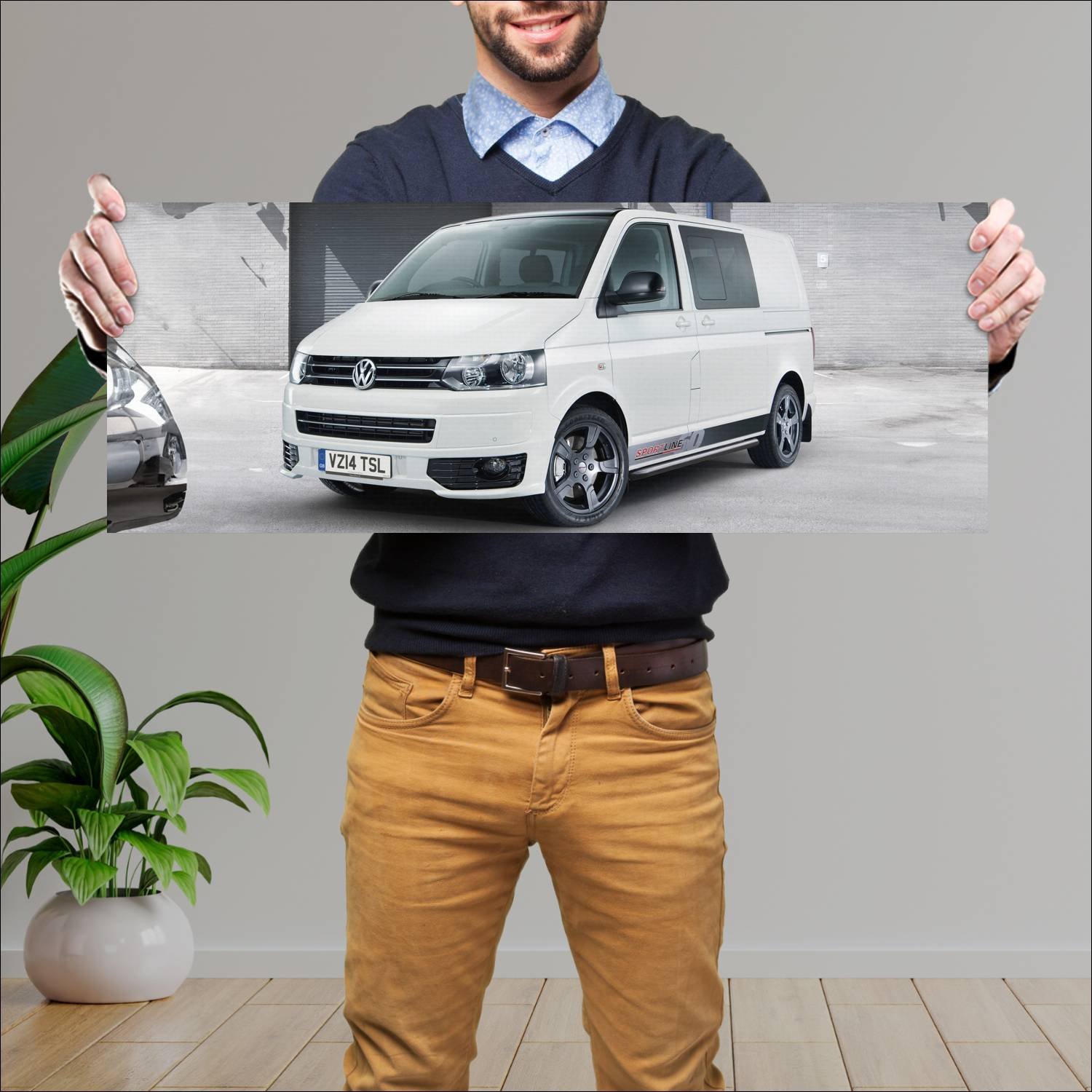 Cuadro grande 30x80cm 2014 volkswagen multivan spo 39 Volkswagen