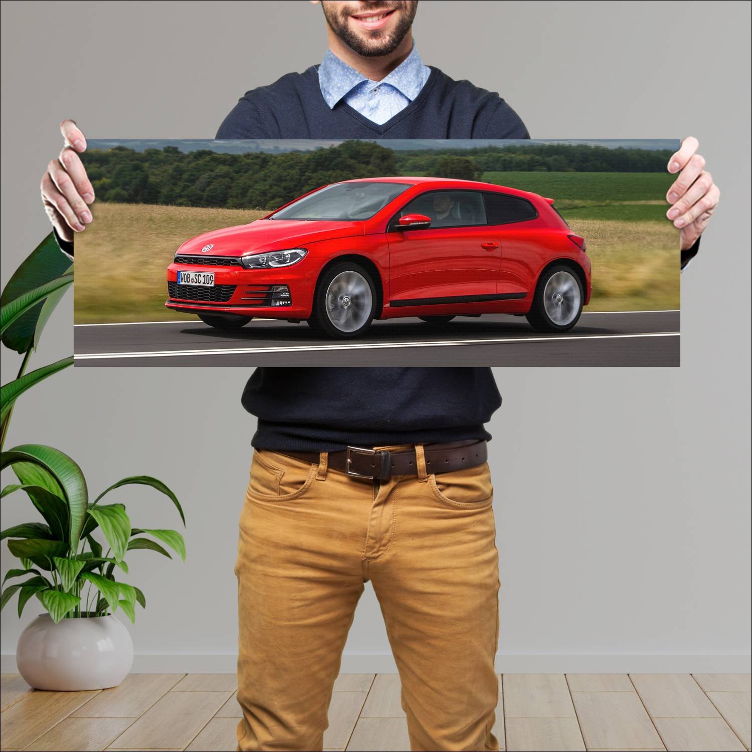 Cuadro grande 30x80cm 2014 volkswagen scirocco 427 71 Volkswagen