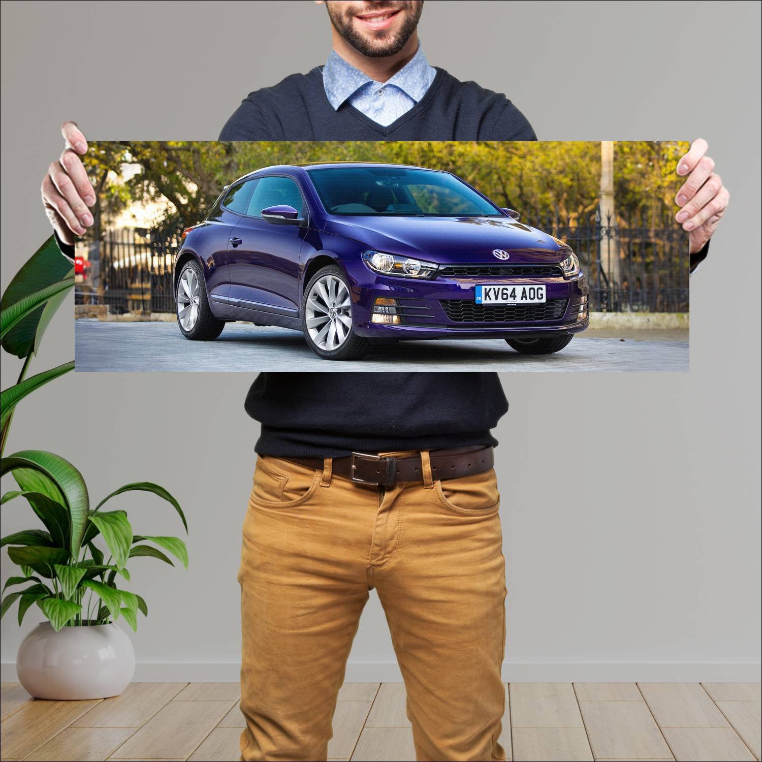 Cuadro grande 30x80cm 2014 volkswagen scirocco uk 78 Volkswagen