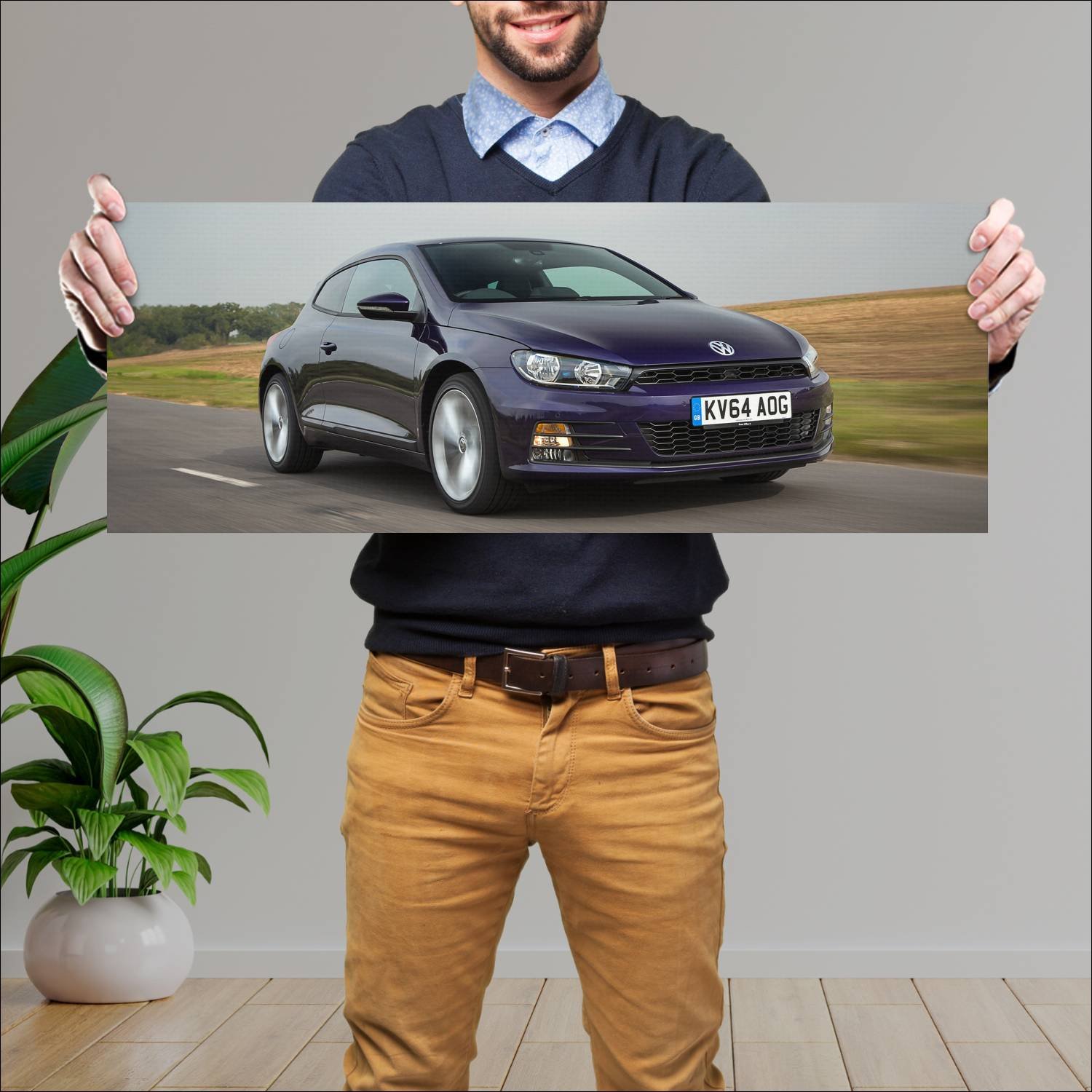 Cuadro grande 30x80cm 2014 volkswagen scirocco uk 79 Volkswagen