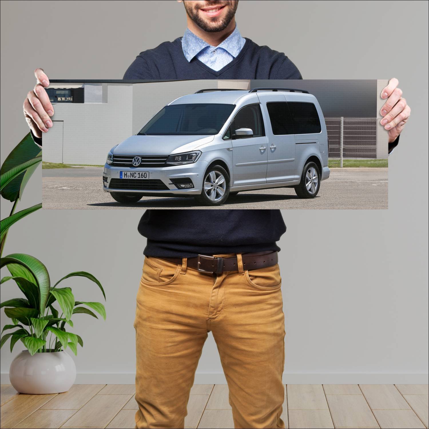 Cuadro grande 30x80cm 2015 volkswagen caddy maxi 4 125 Volkswagen