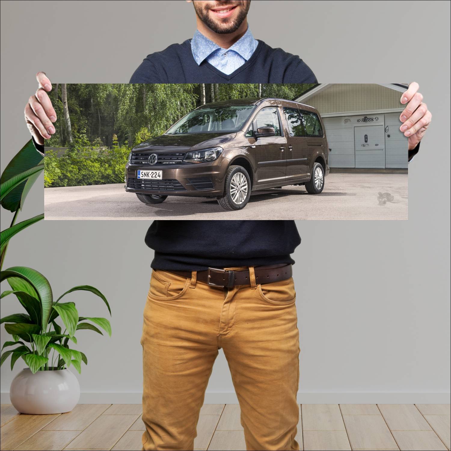 Cuadro grande 30x80cm 2015 volkswagen caddy maxi 4 126 Volkswagen