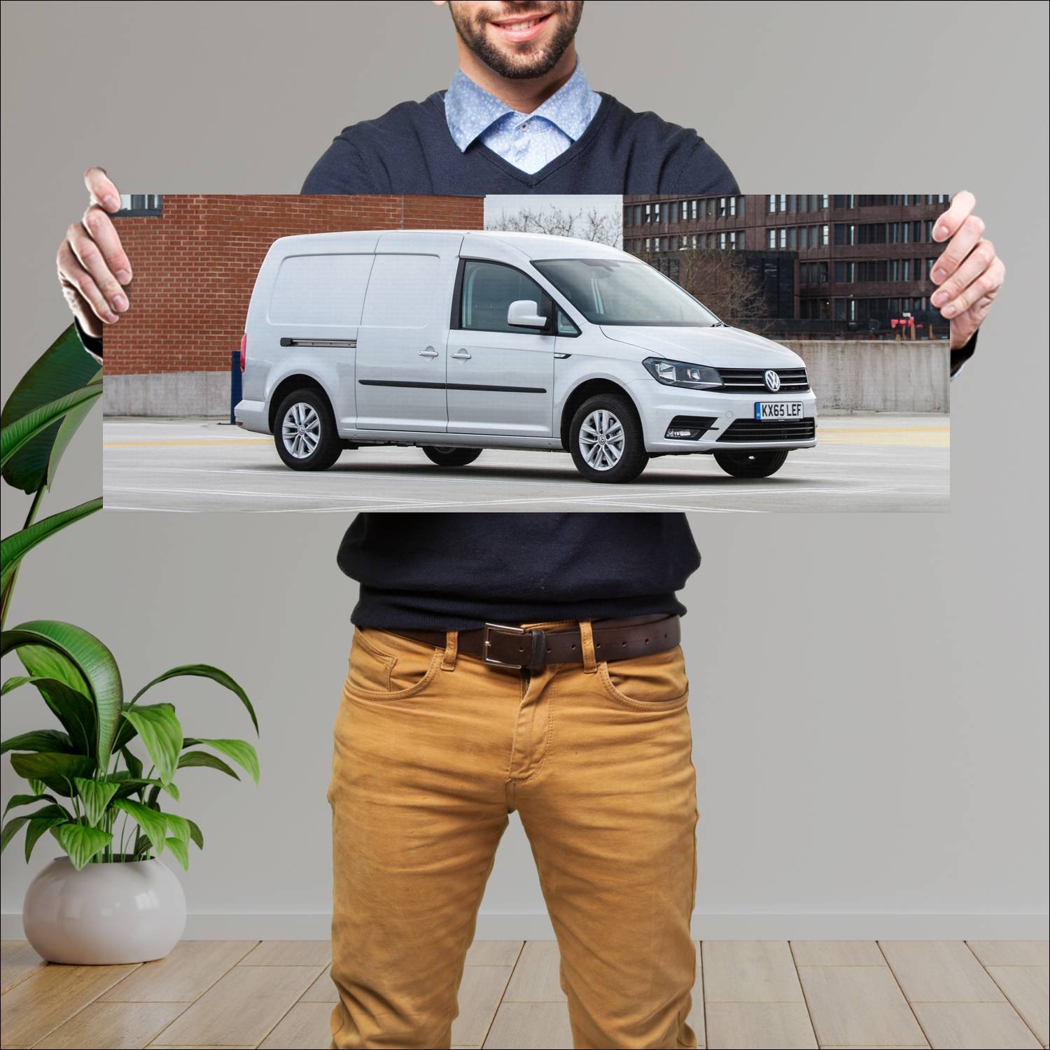 Cuadro grande 30x80cm 2015 volkswagen caddy maxi p 131 Volkswagen