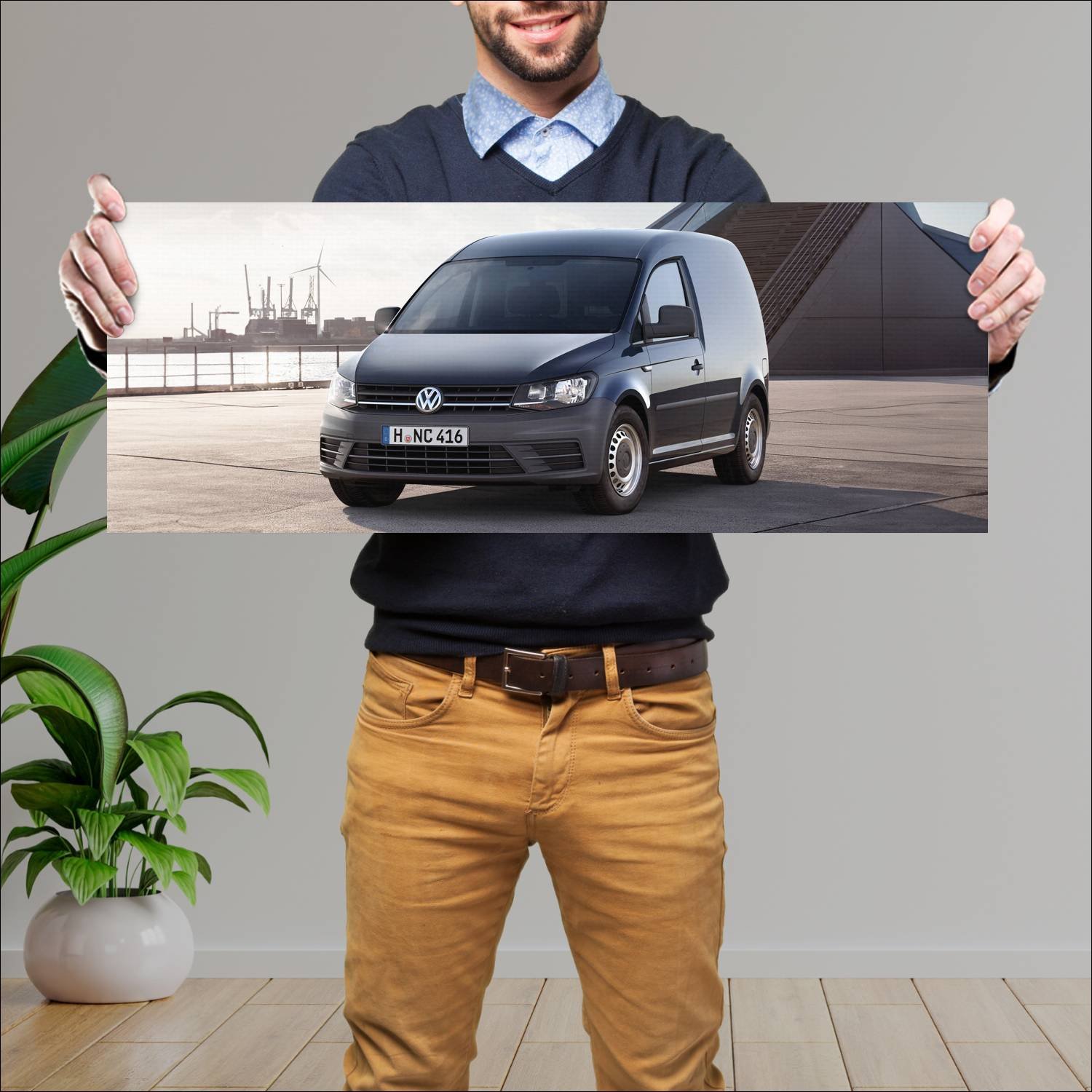 Cuadro grande 30x80cm 2015 volkswagen caddy panel 133 Volkswagen