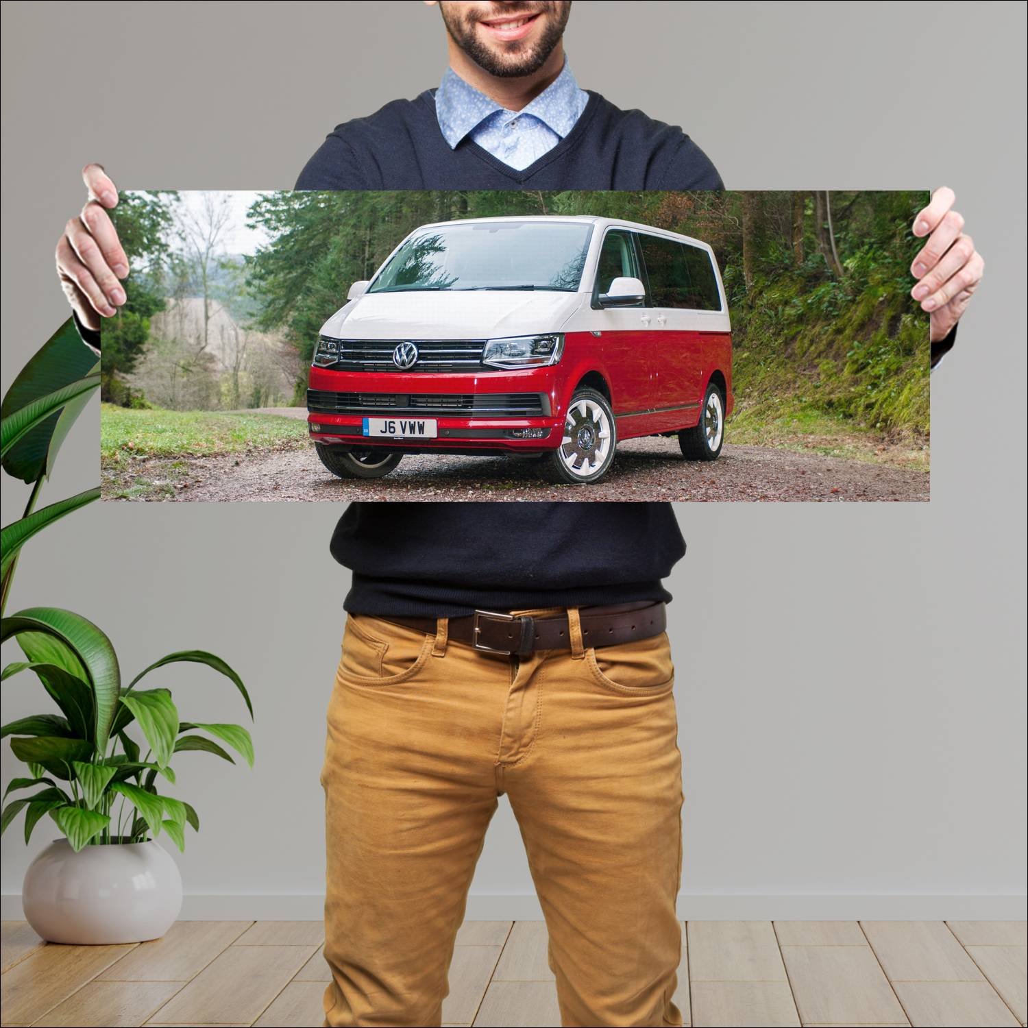 Cuadro grande 30x80cm 2015 volkswagen caravelle ge 136 Volkswagen