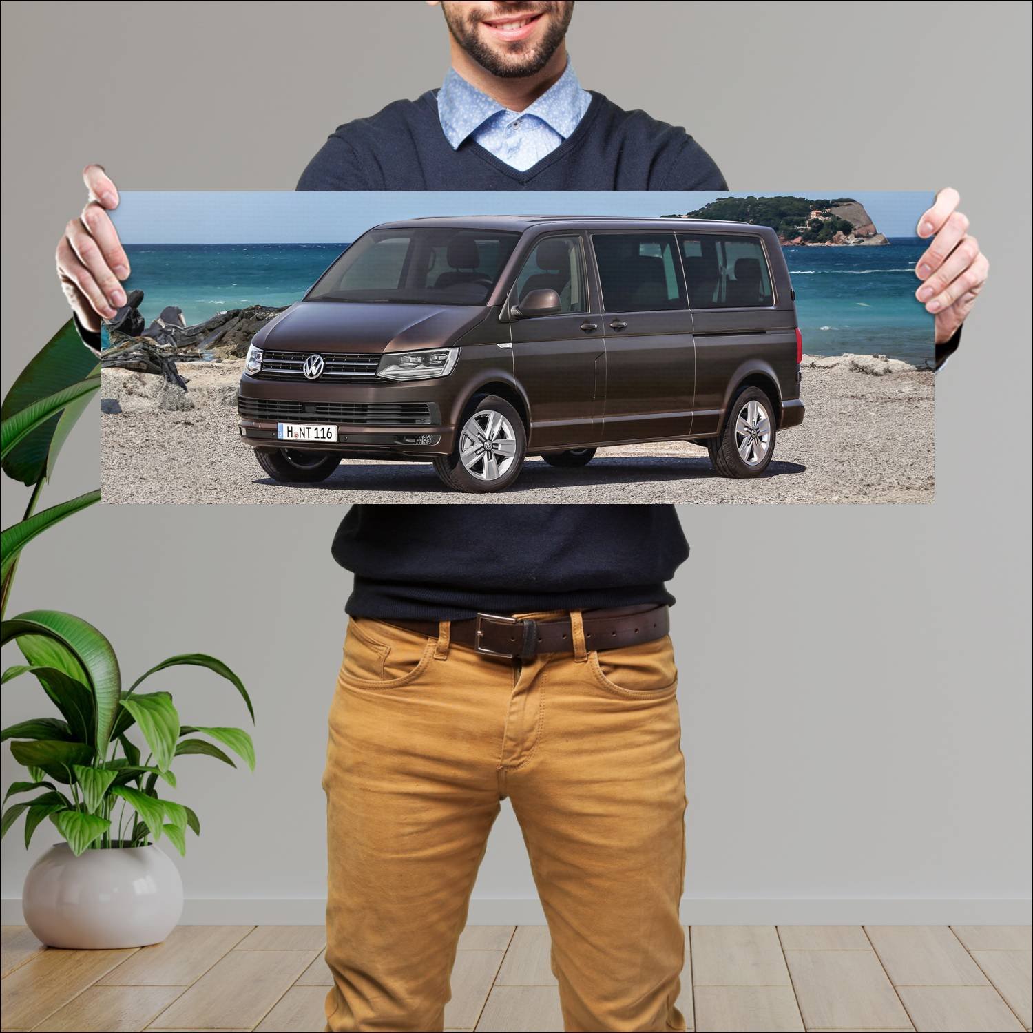 Cuadro grande 30x80cm 2015 volkswagen caravelle lw 138 Volkswagen