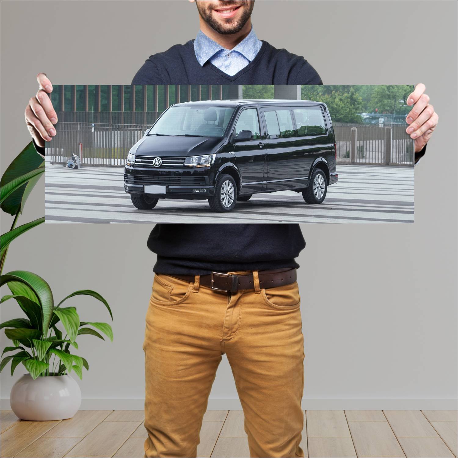 Cuadro grande 30x80cm 2015 volkswagen caravelle lw 139 Volkswagen