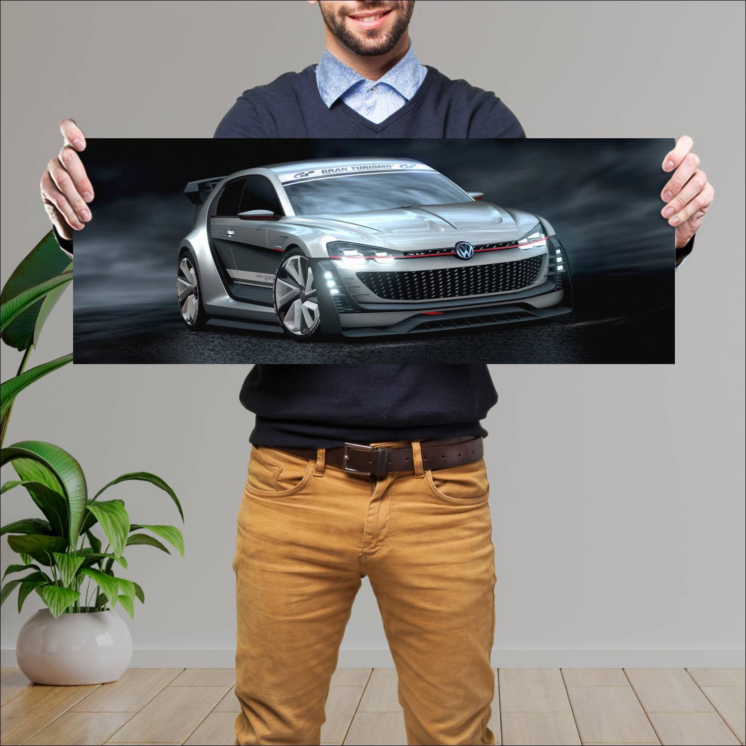 Cuadro grande 30x80cm 2015 volkswagen gti superspo 196 Volkswagen
