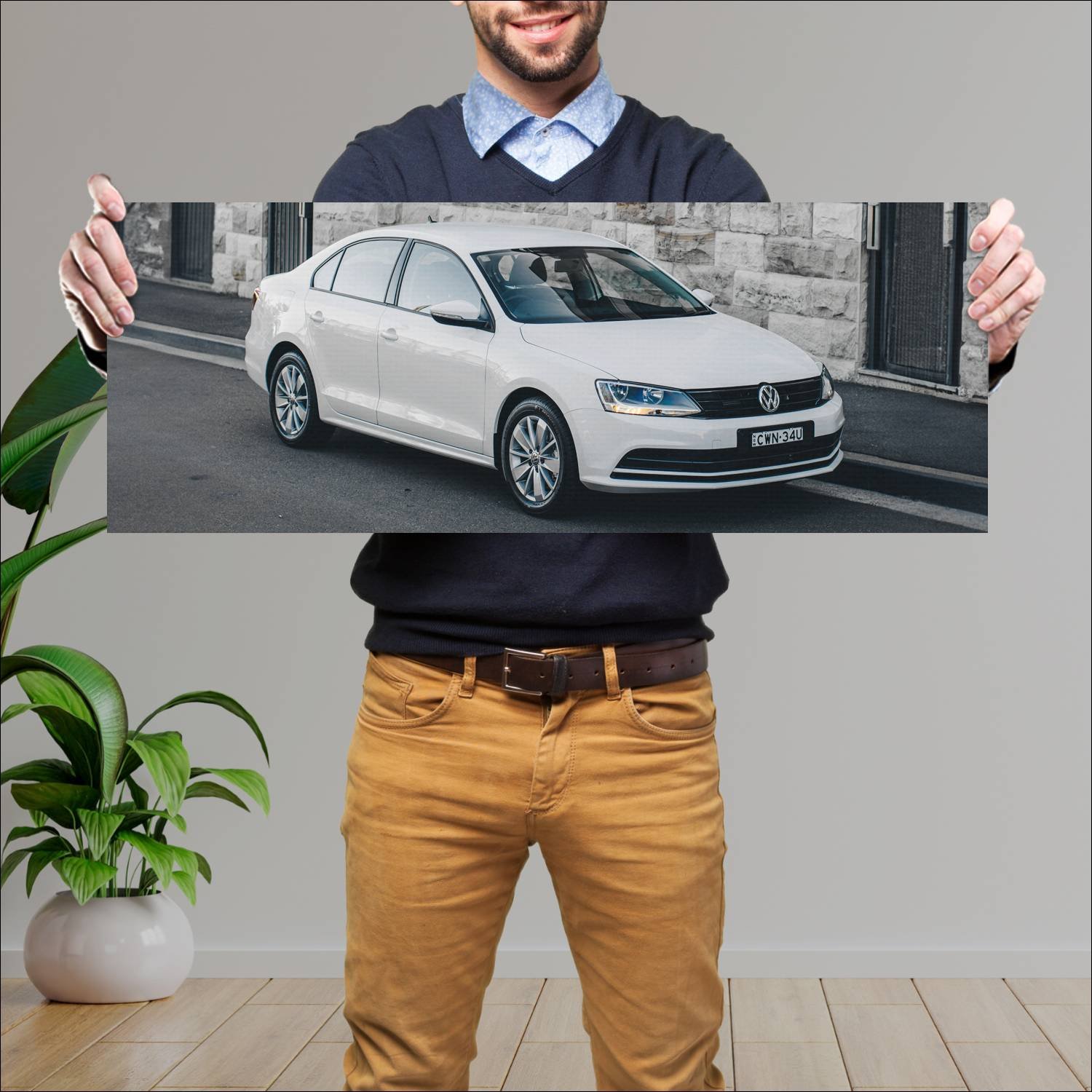 Cuadro grande 30x80cm 2015 volkswagen jetta au 434 199 Volkswagen