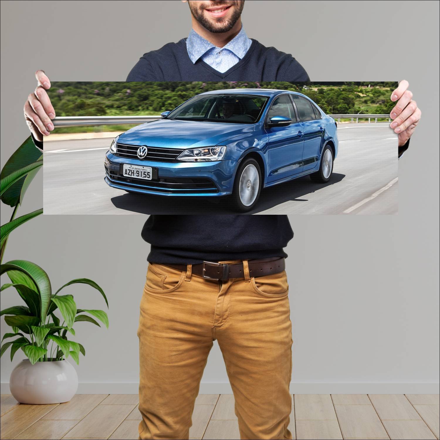 Cuadro grande 30x80cm 2015 volkswagen jetta br 433 200 Volkswagen