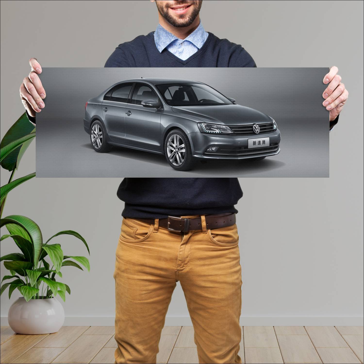 Cuadro grande 30x80cm 2015 volkswagen sagitar Volkswagen