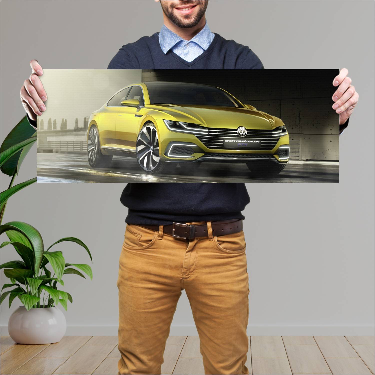 Cuadro grande 30x80cm 2015 volkswagen sport coupe 252 Volkswagen