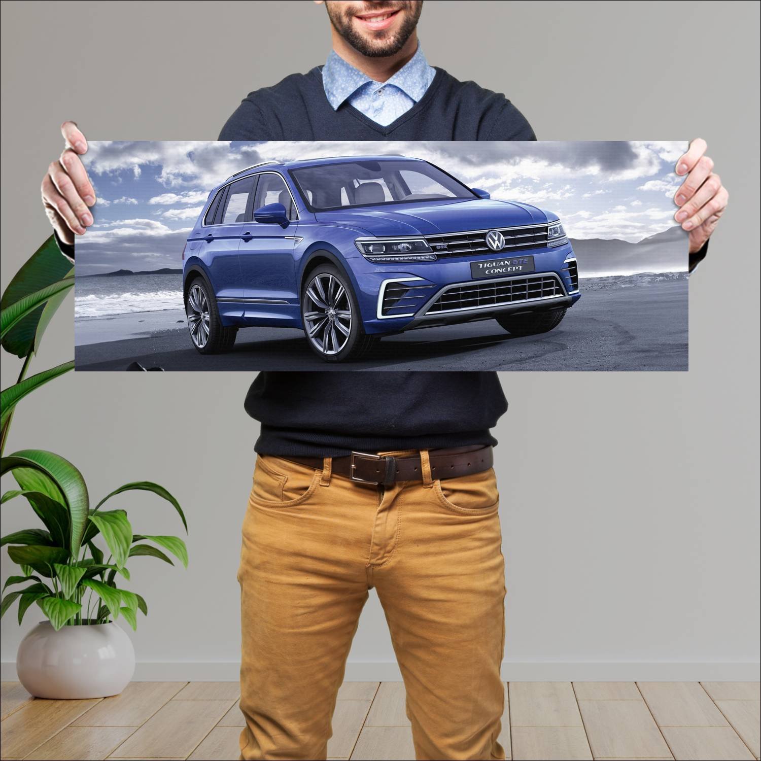 Cuadro grande 30x80cm 2015 volkswagen tiguan gte c 255 Volkswagen