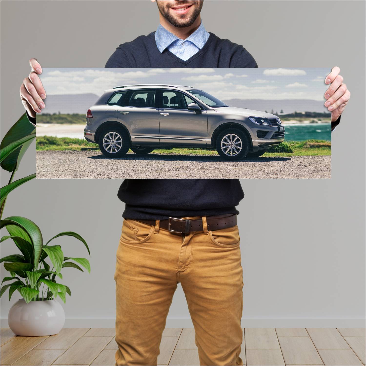 Cuadro grande 30x80cm 2015 volkswagen touareg au 4 257 Volkswagen