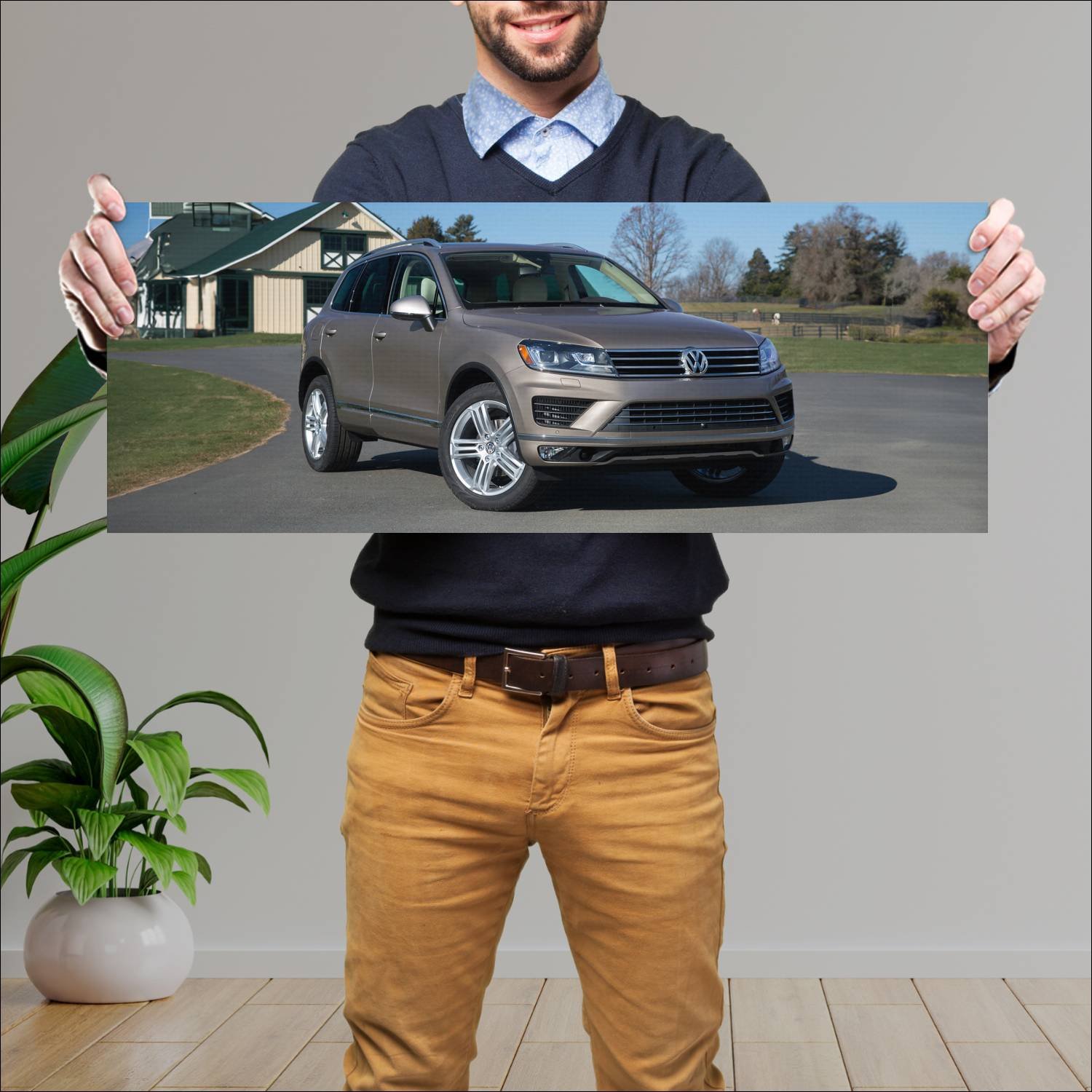 Cuadro grande 30x80cm 2015 volkswagen touareg us 4 260 Volkswagen