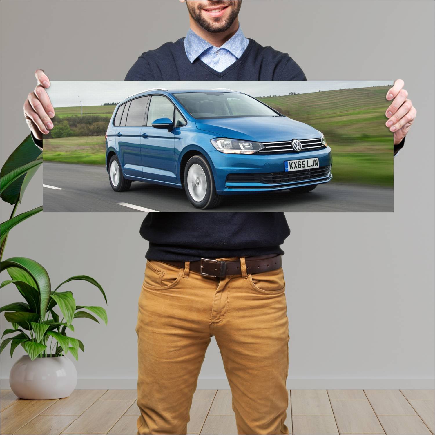 Cuadro grande 30x80cm 2015 volkswagen touran uk 43 264 Volkswagen