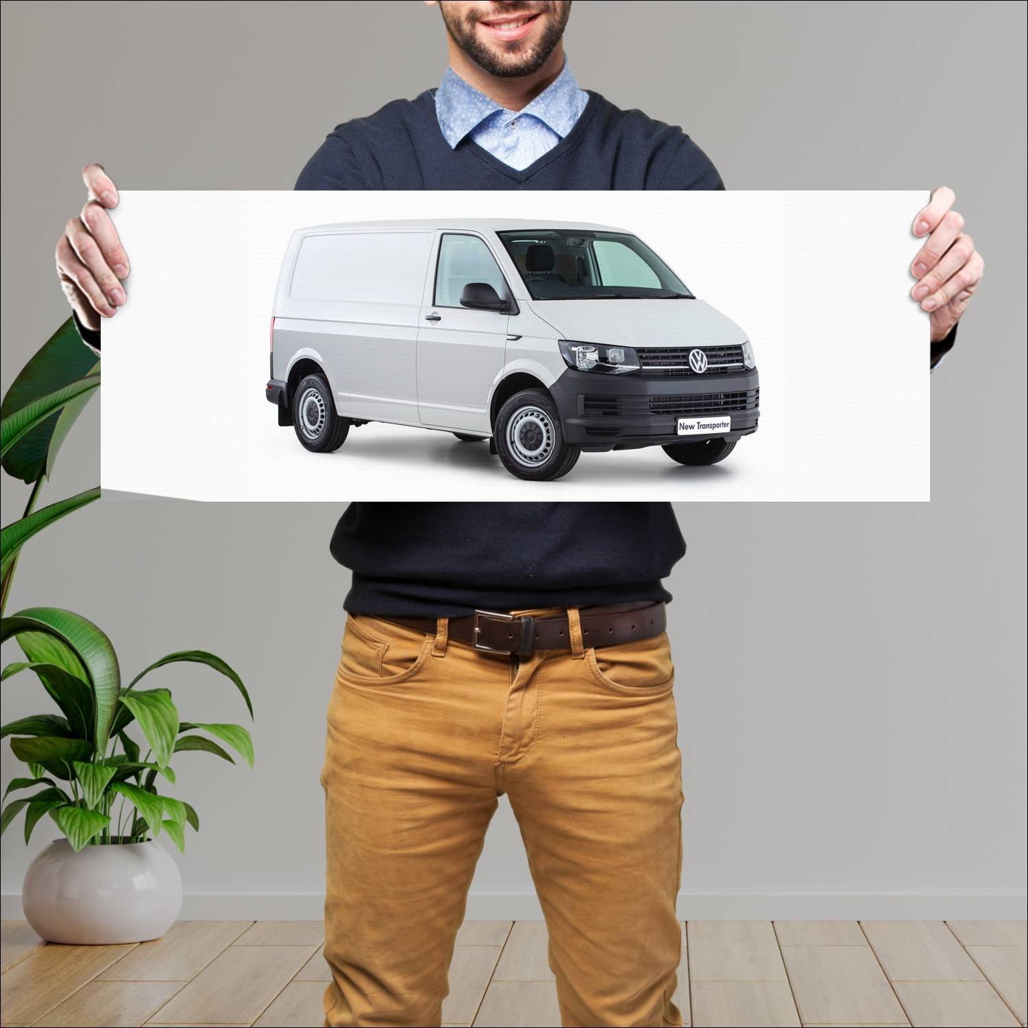 Cuadro grande 30x80cm 2015 volkswagen transporter 265 Volkswagen