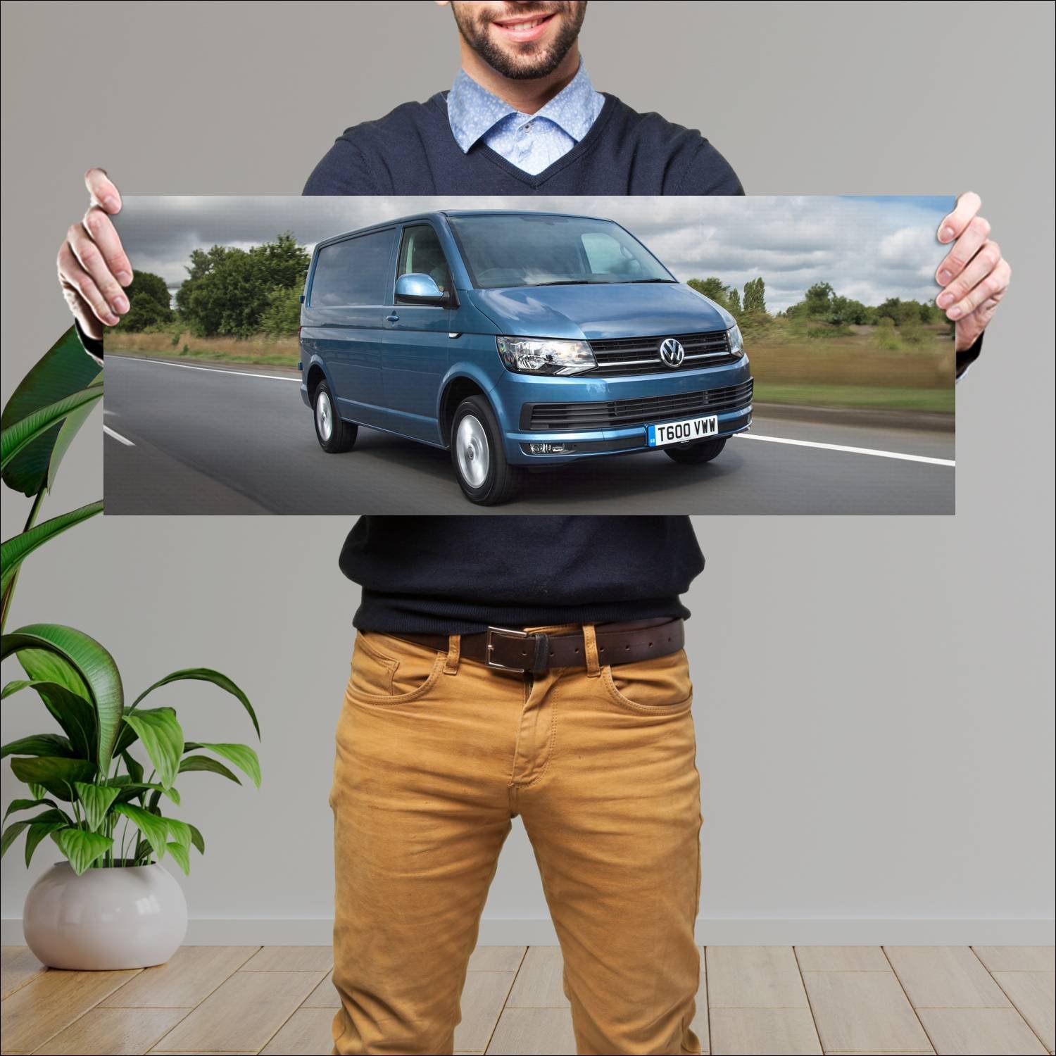 Cuadro grande 30x80cm 2015 volkswagen transporter 267 Volkswagen
