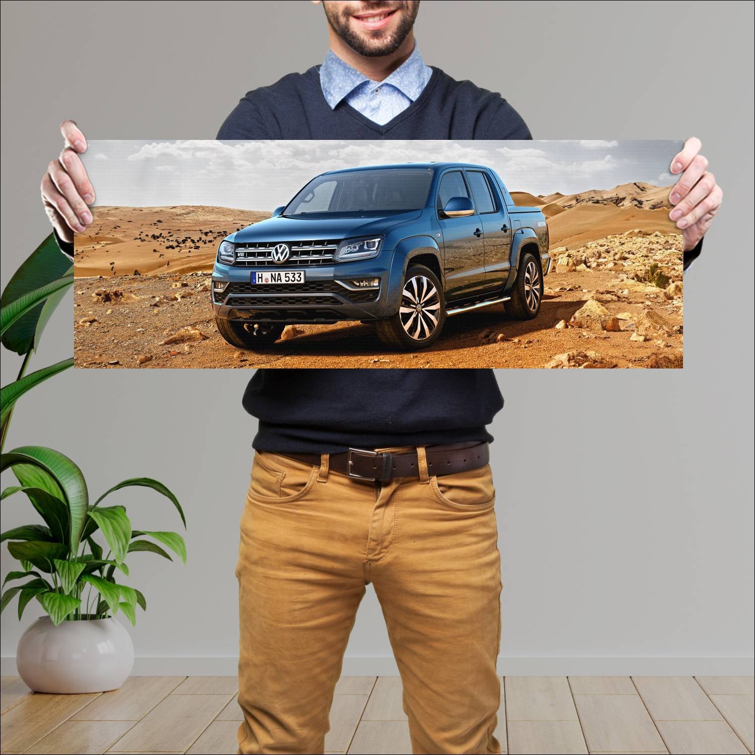 Cuadro grande 30x80cm 2016 volkswagen amarok avent 271 Volkswagen