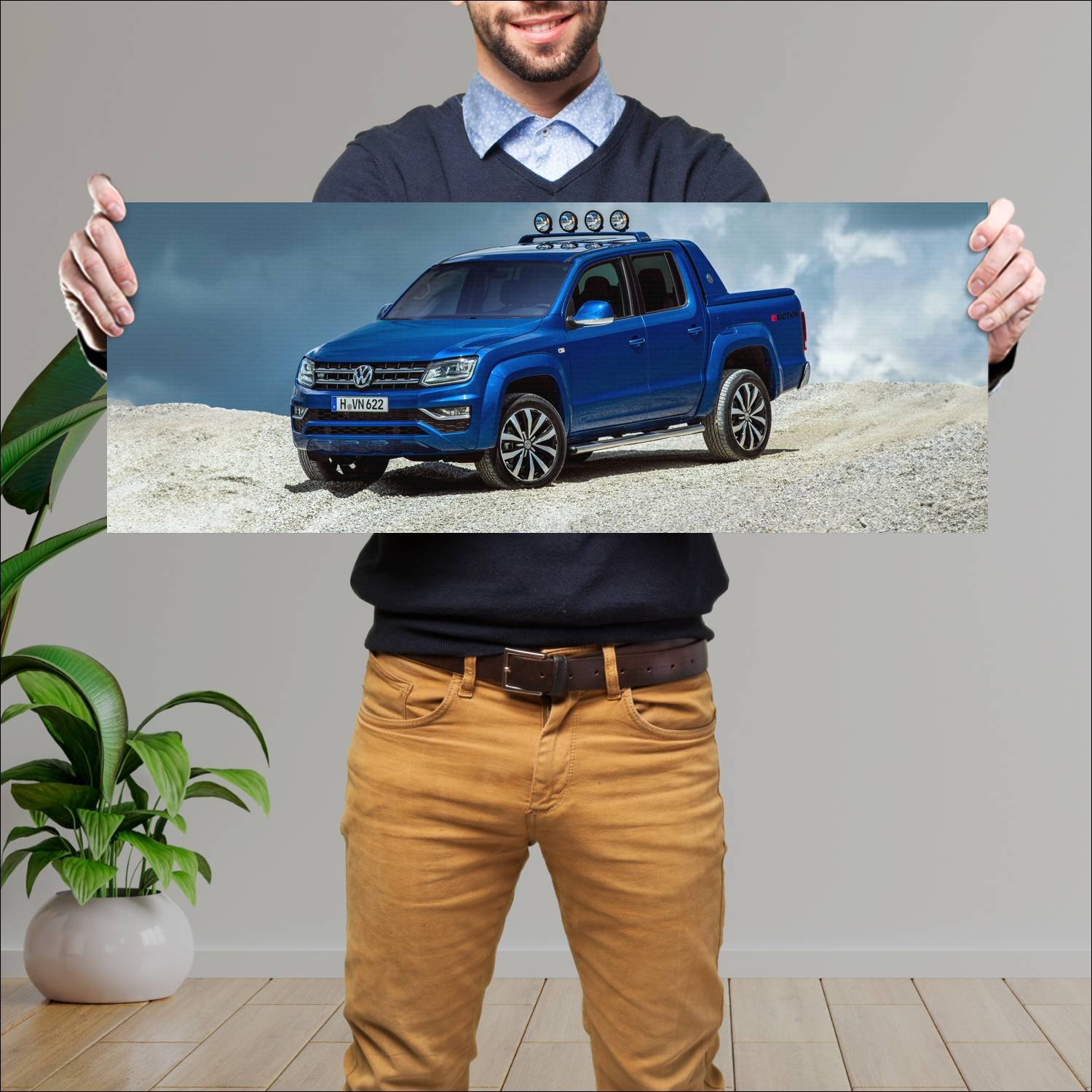 Cuadro grande 30x80cm 2016 volkswagen amarok avent 272 Volkswagen