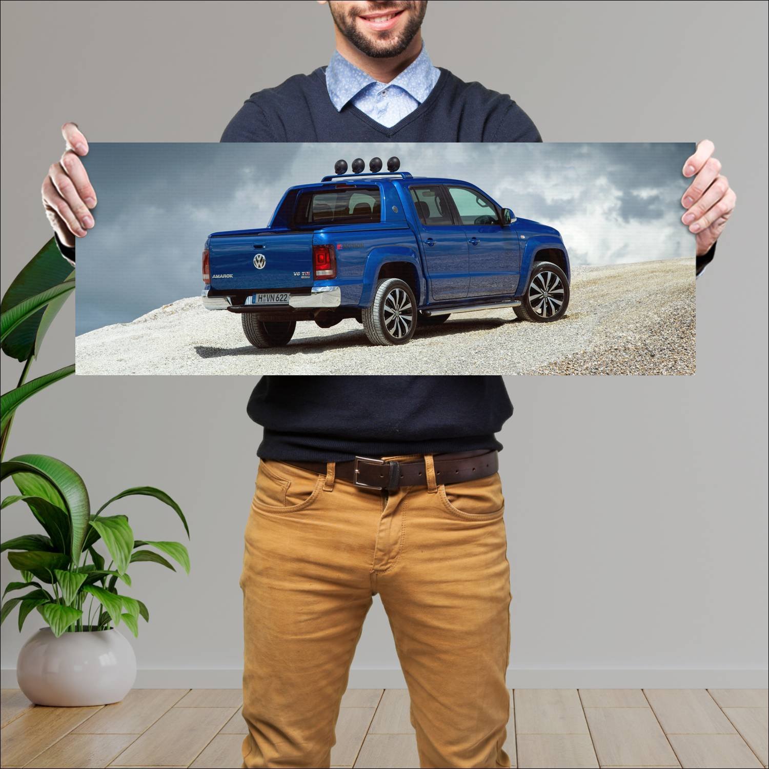 Cuadro grande 30x80cm 2016 volkswagen amarok avent 273 Volkswagen