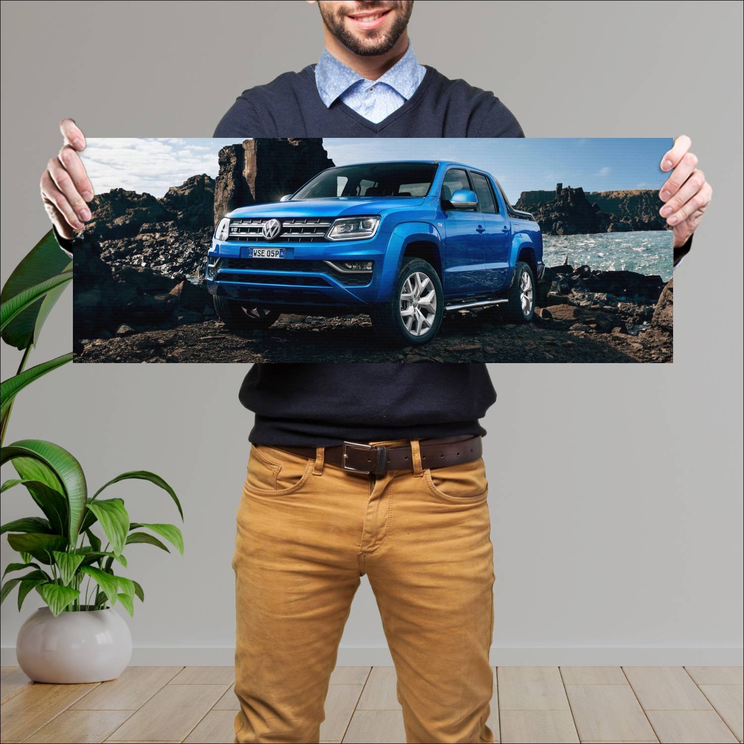 Cuadro grande 30x80cm 2016 volkswagen amarok ultim 280 Volkswagen