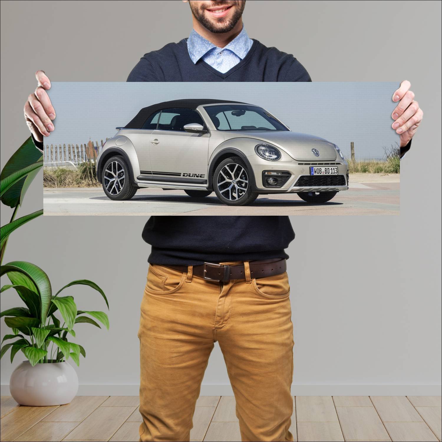 Cuadro grande 30x80cm 2016 volkswagen beetle dune 291 Volkswagen