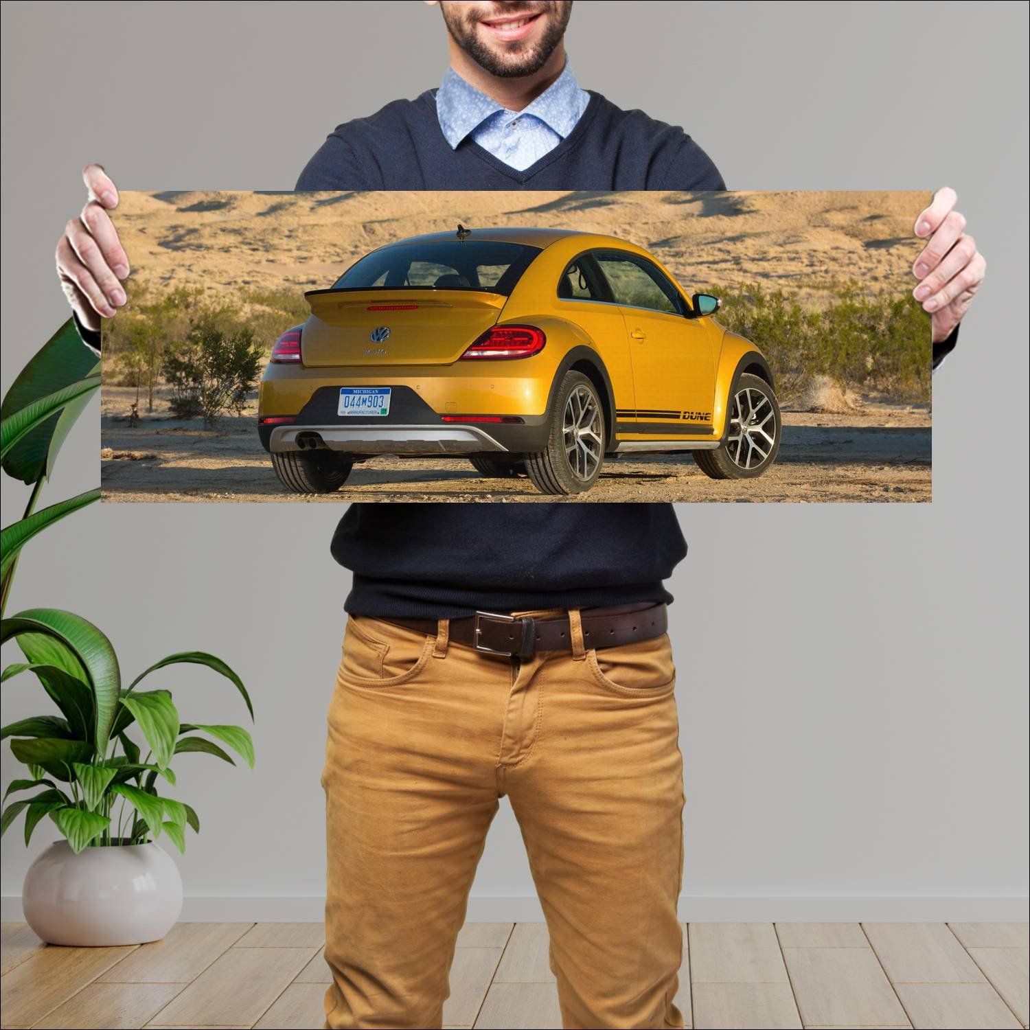 Cuadro grande 30x80cm 2016 volkswagen beetle dune 294 Volkswagen