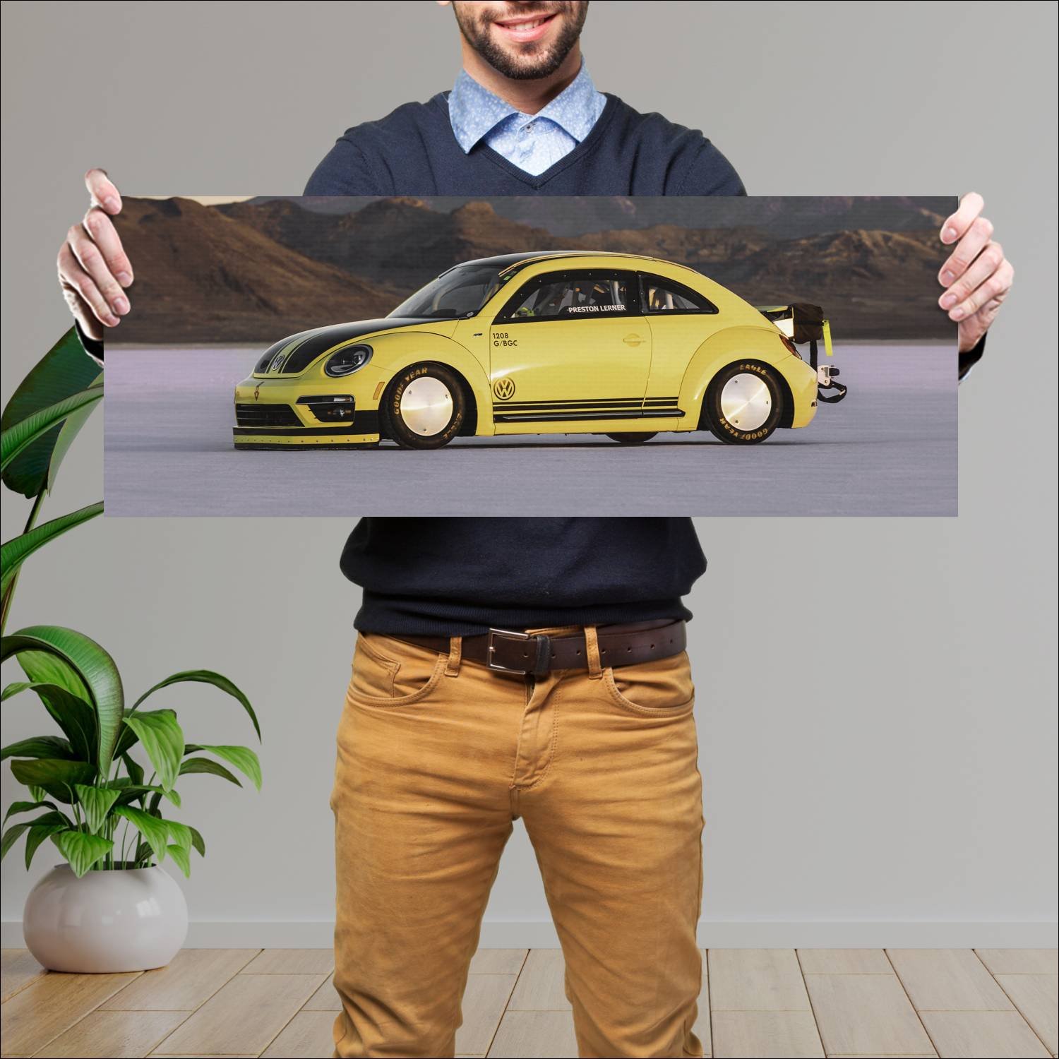 Cuadro grande 30x80cm 2016 volkswagen beetle lsr 5 295 Volkswagen