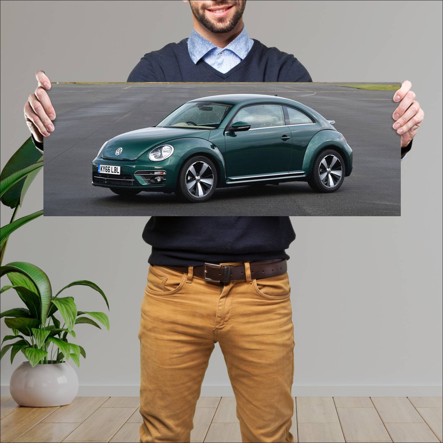 Cuadro grande 30x80cm 2016 volkswagen beetle uk 59 298 Volkswagen