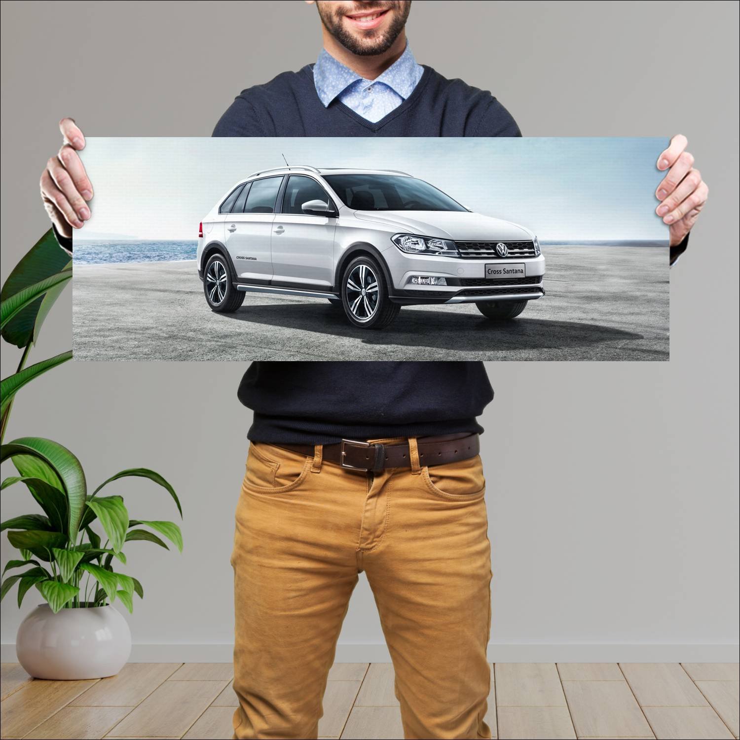 Cuadro grande 30x80cm 2016 volkswagen cross santan 308 Volkswagen