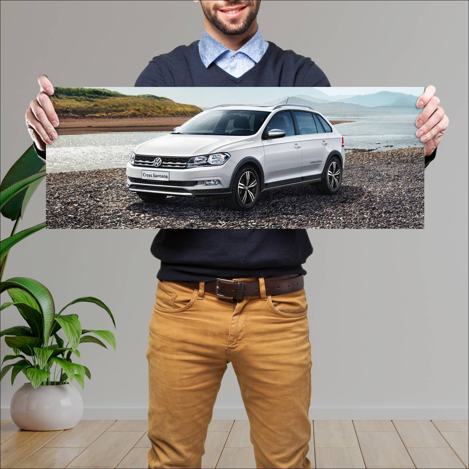 Cuadro grande 30x80cm 2016 volkswagen cross santan 309 Volkswagen