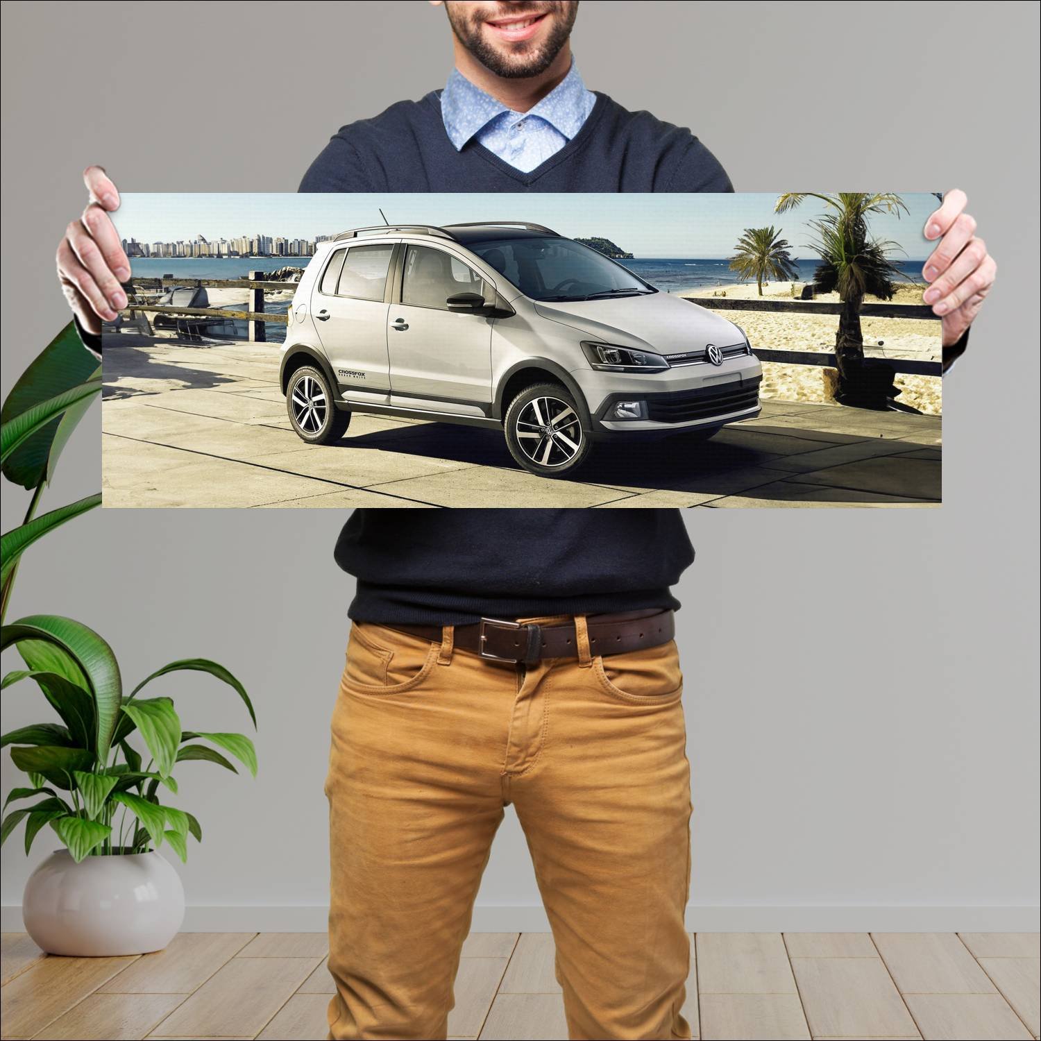 Cuadro grande 30x80cm 2016 volkswagen crossfox urb 310 Volkswagen