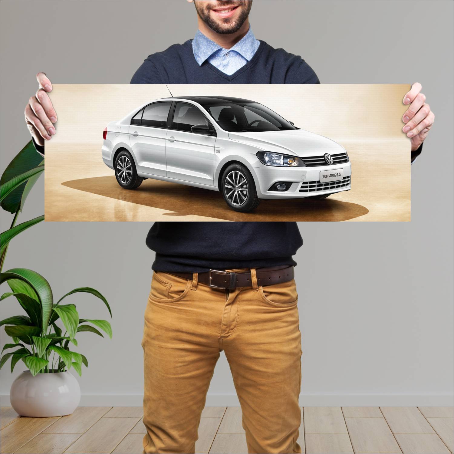 Cuadro grande 30x80cm 2016 volkswagen jetta editio 339 Volkswagen