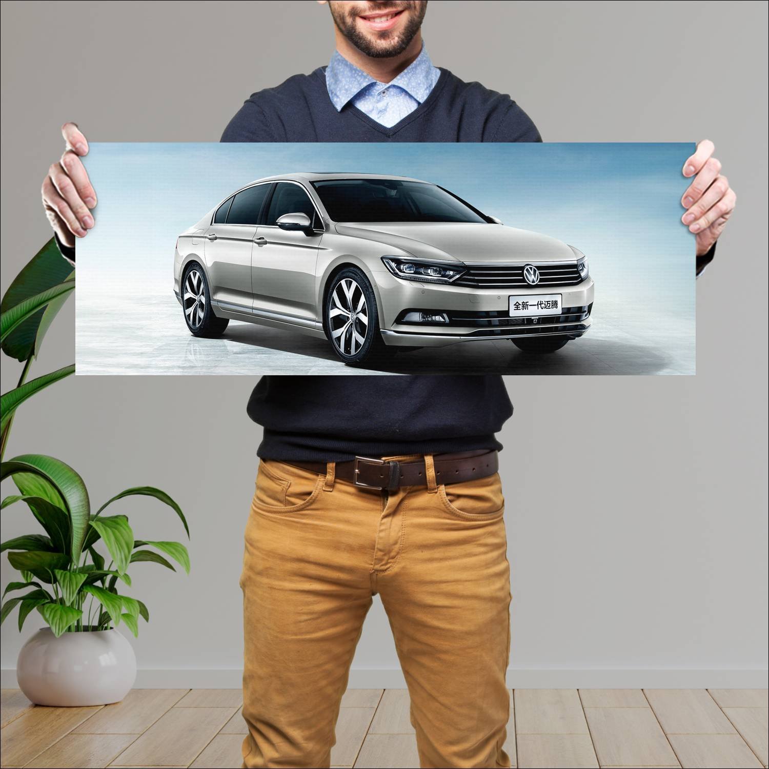 Cuadro grande 30x80cm 2016 volkswagen magotan Volkswagen