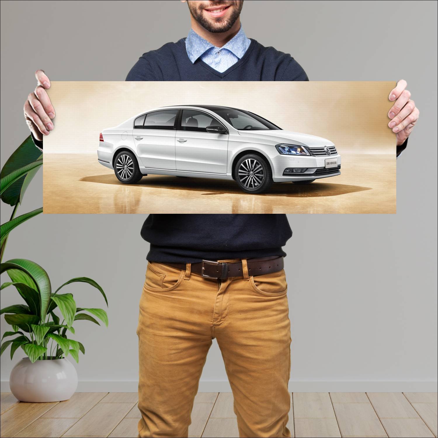 Cuadro grande 30x80cm 2016 volkswagen magotan edit 346 Volkswagen
